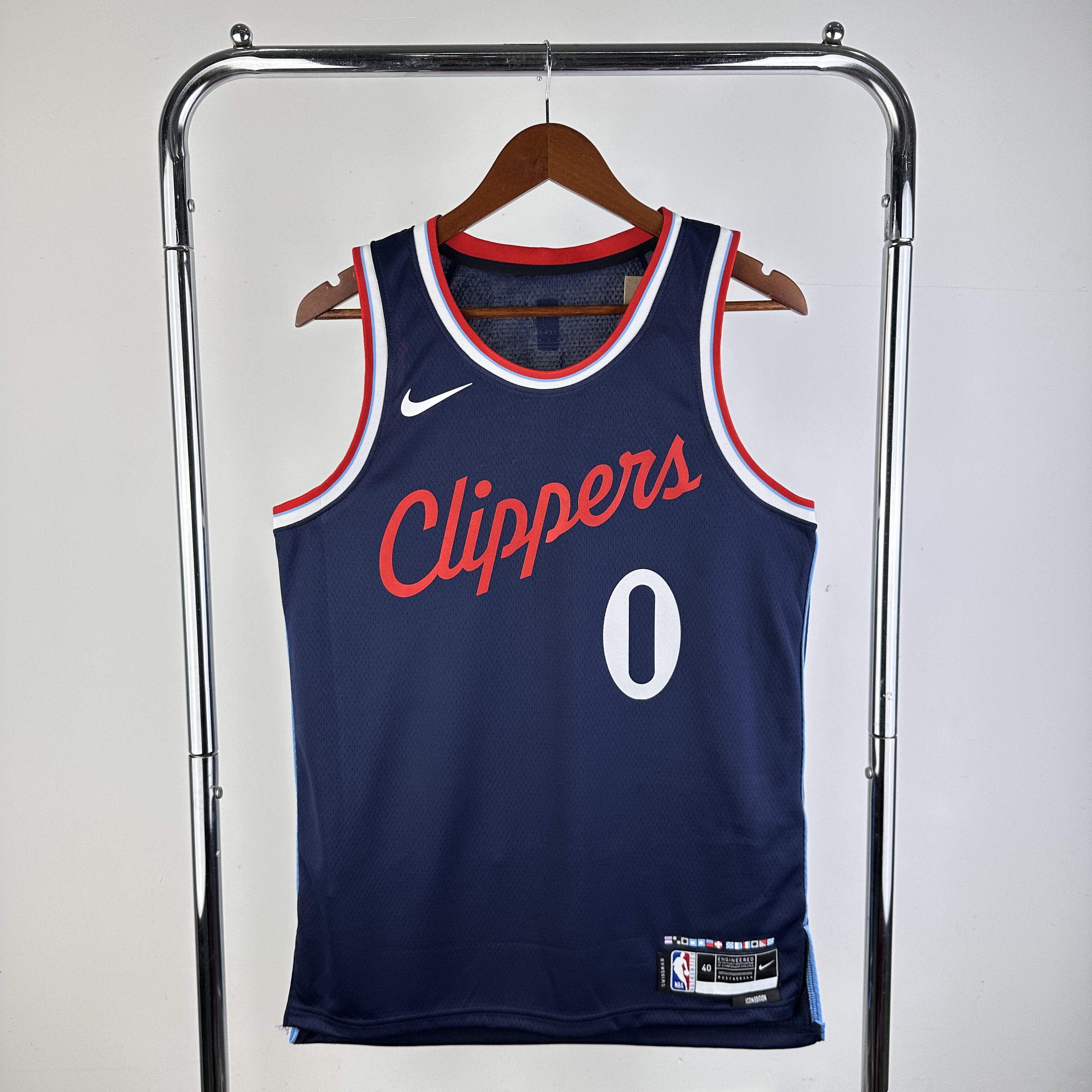 24/25 Season Los Angeles Clippers Away  No.0 Westbrook