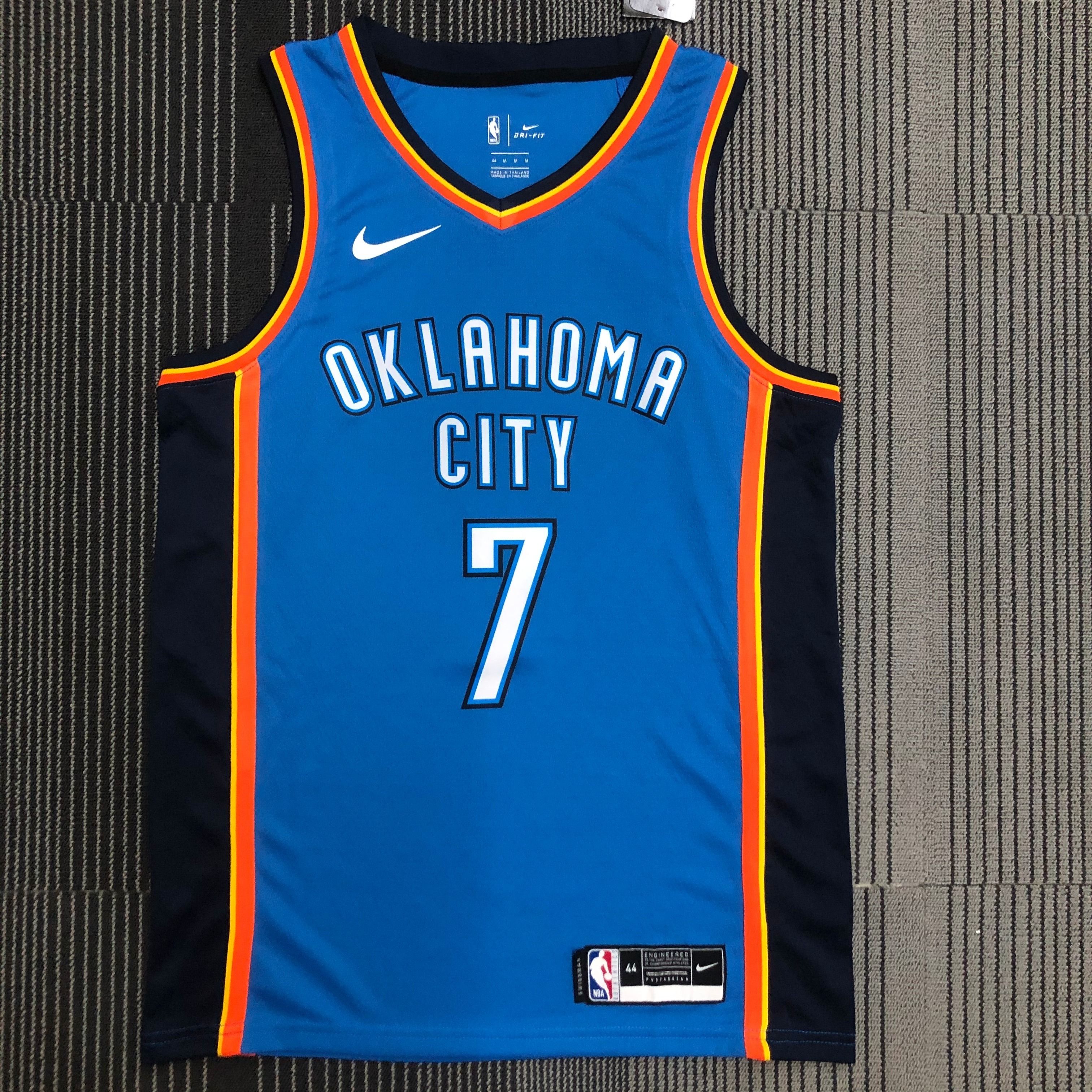 Oklahoma City Thunder Blue  No.7 ANTHONY