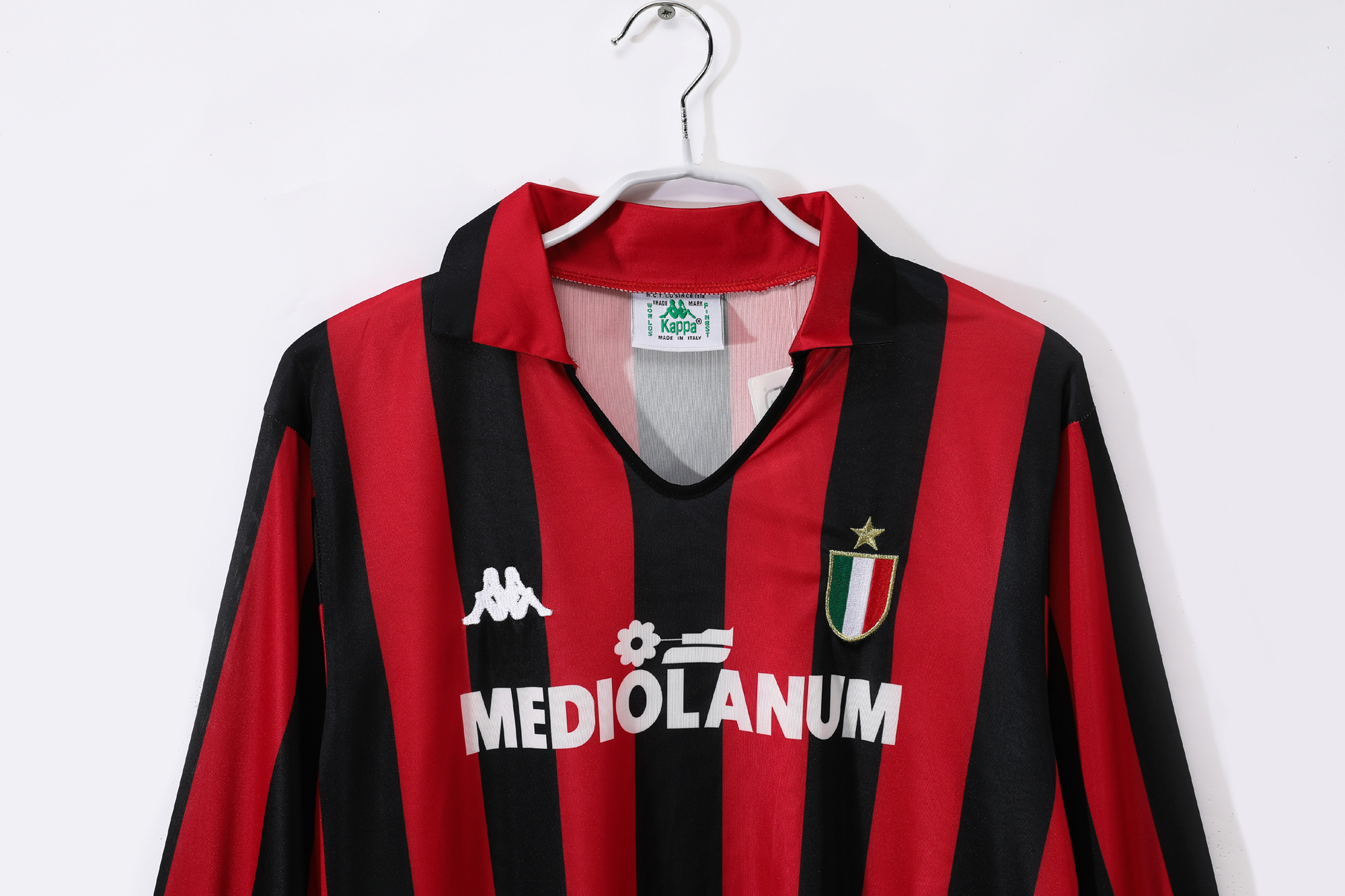 Retro 88/89 AC Milan Home Long Sleeve