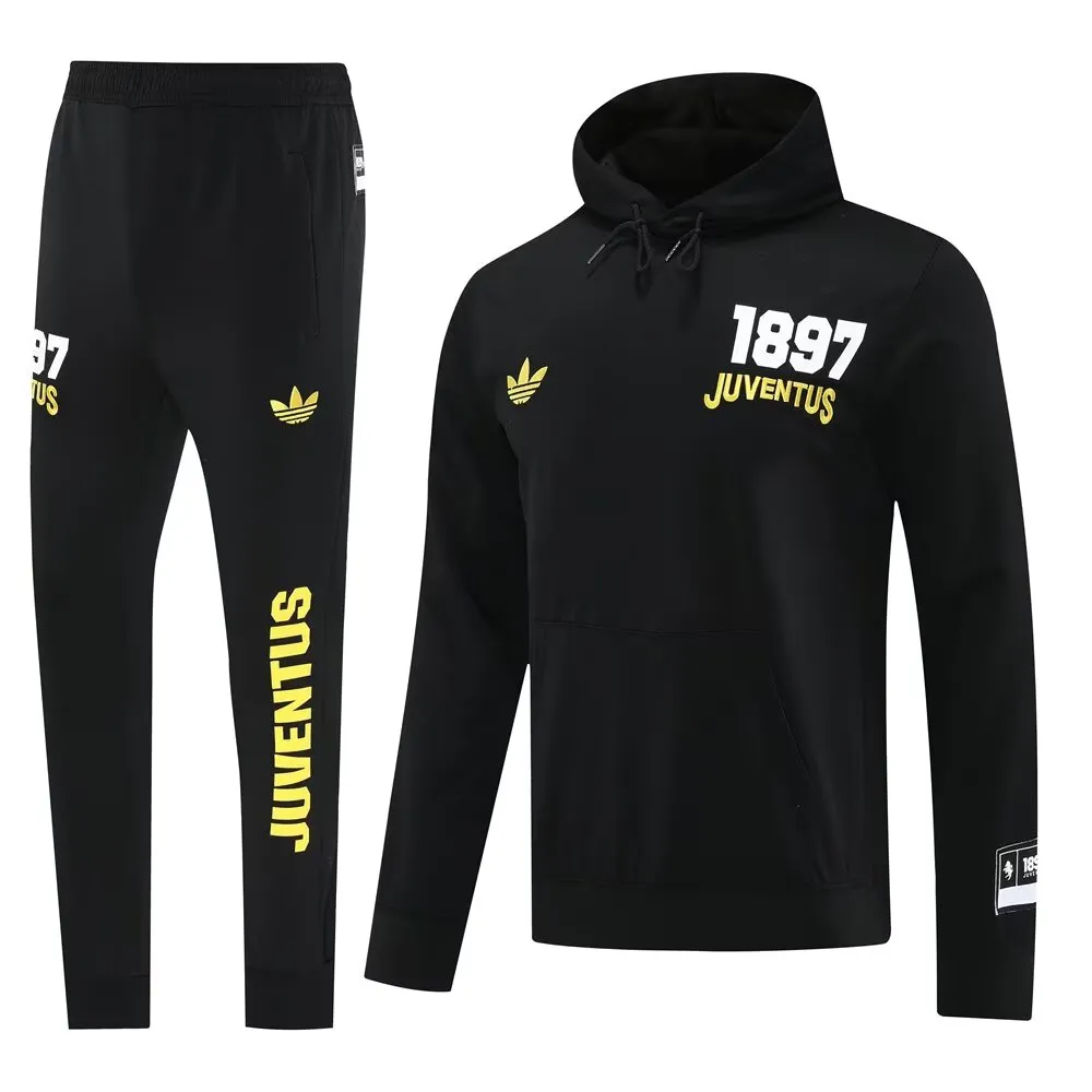 Juventus Hoodie Black Suit