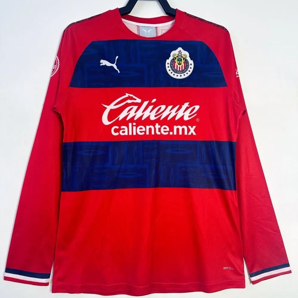 Retro 2019/20 Chivas Home Kit Long Sleeves S-XXL