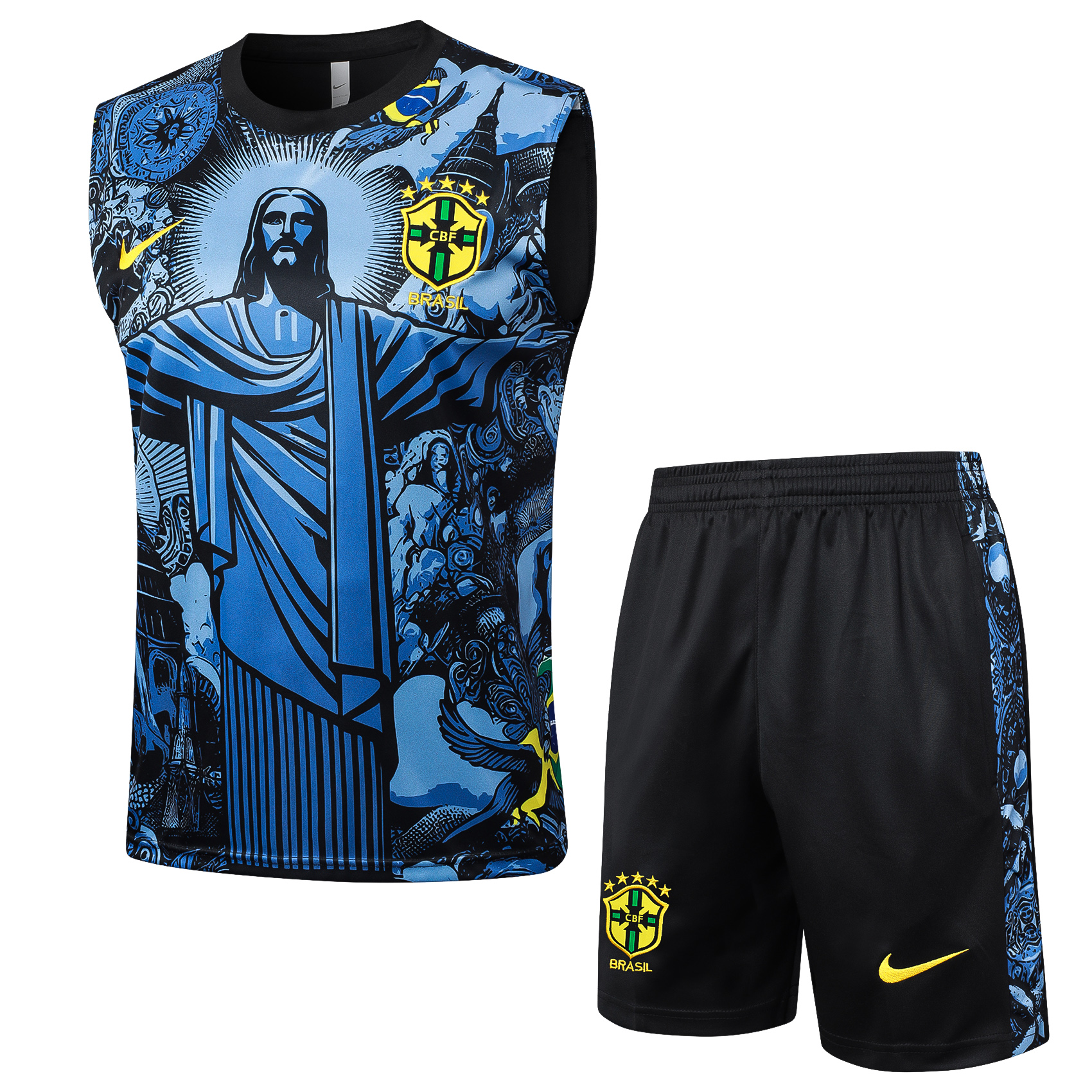 Brasil Sleevesless Training Suit Blue D1217