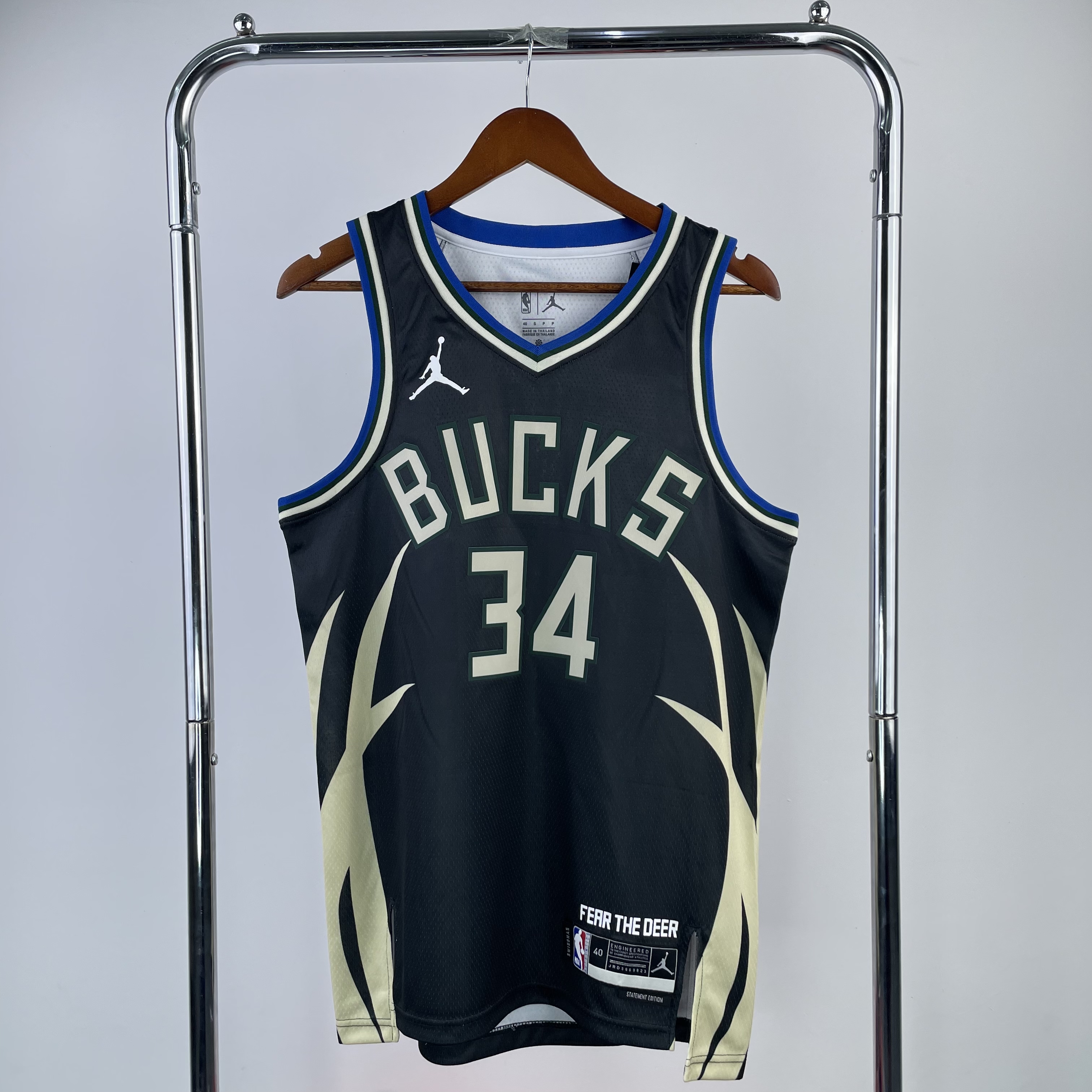 23 Season Milwaukee Bucks J0rdan  No.34