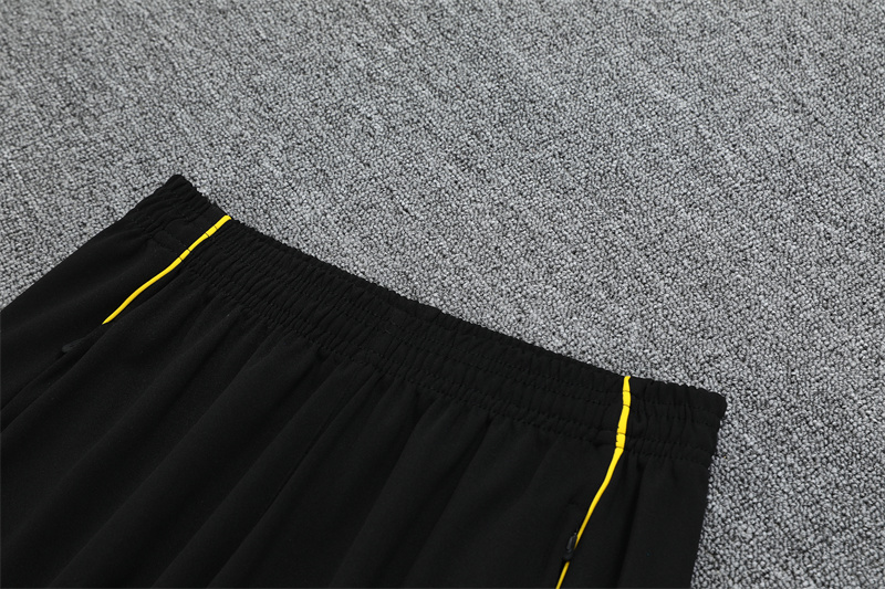 Adult 2526 Half Zipper Training Suit Black