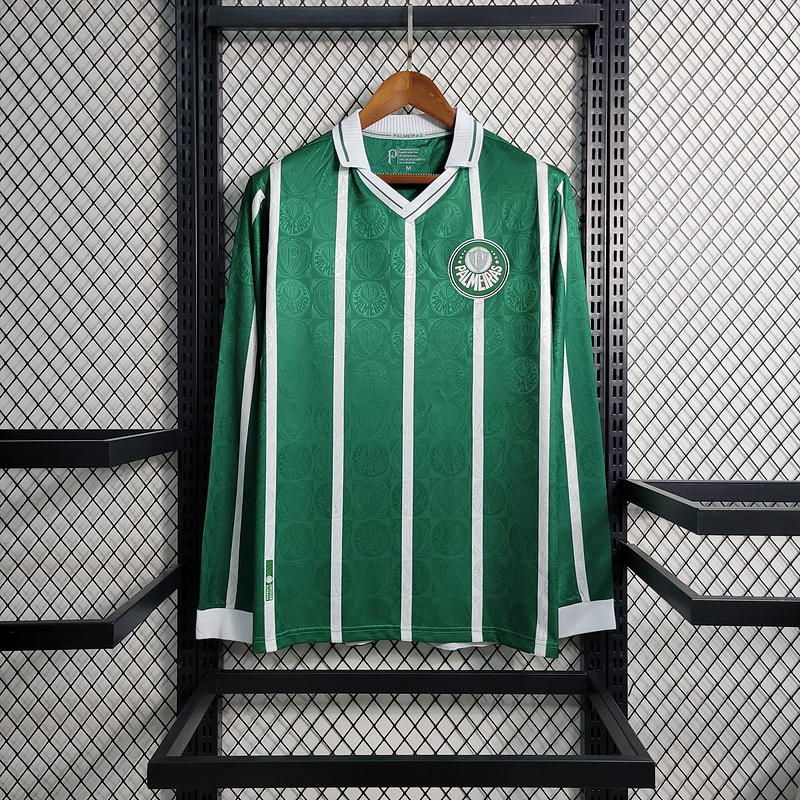 Retro  Palmeiras 1993 Home Green Long Sleeves