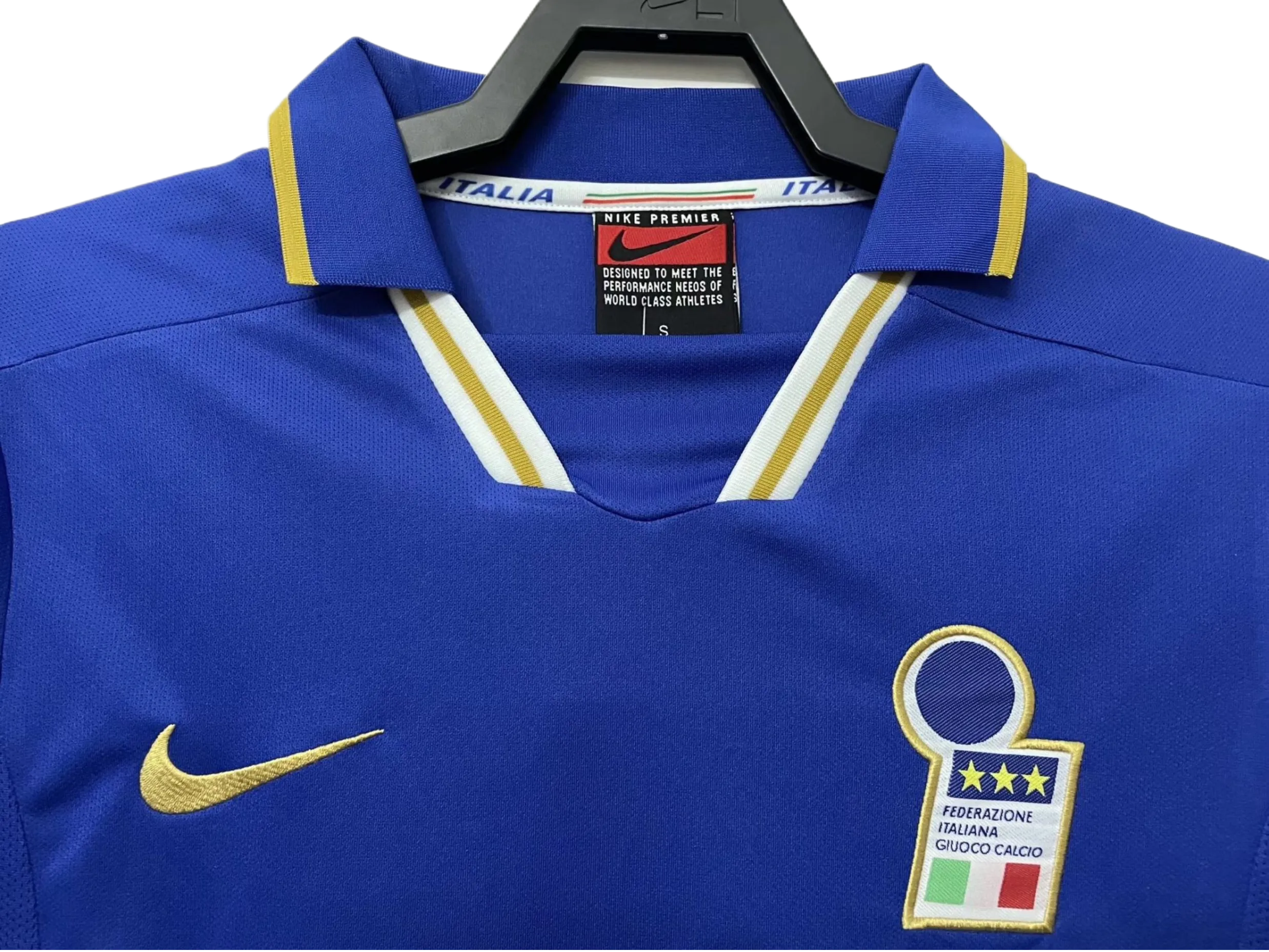 Retro  Italy 1996 Home Blue with badges