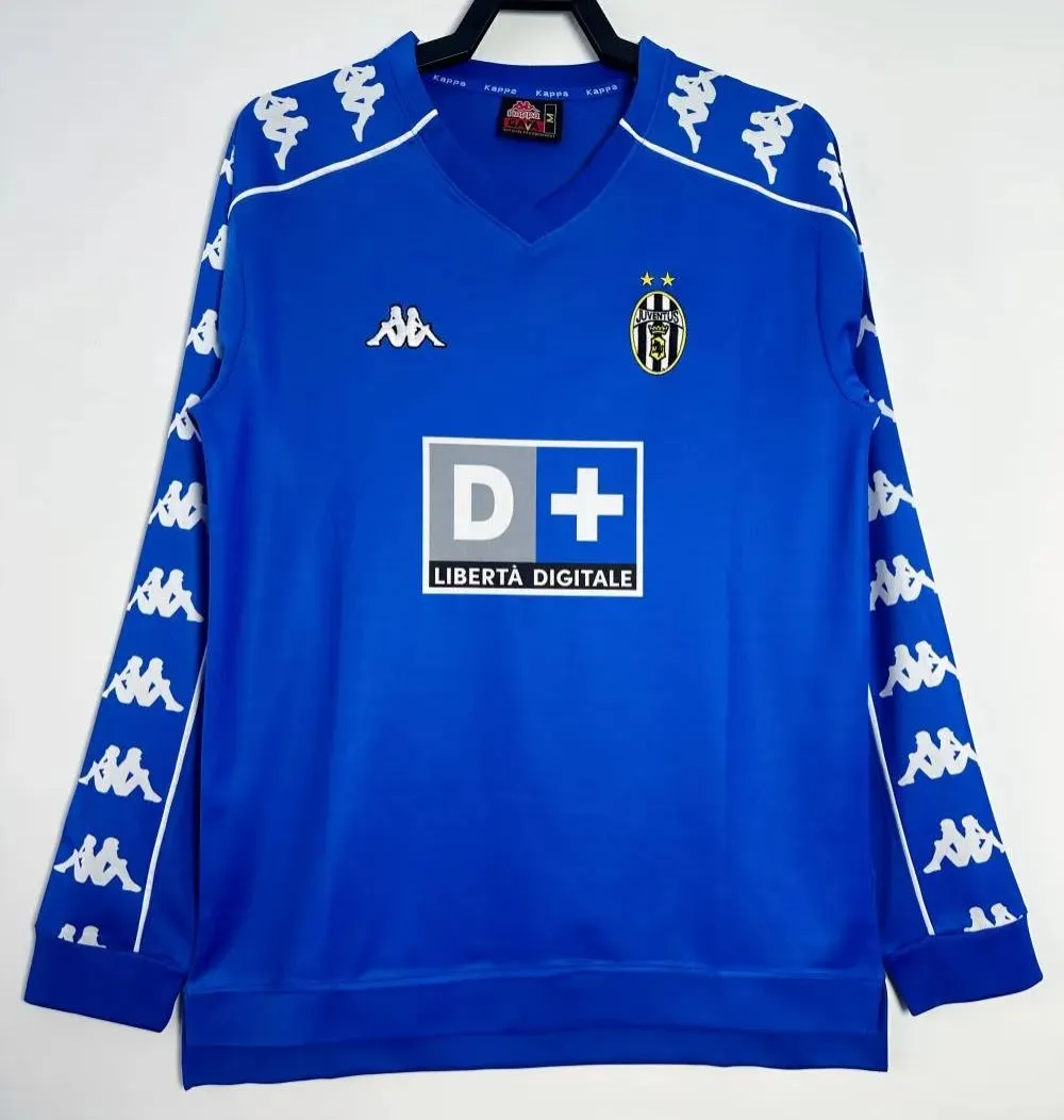 Retro 1999/00 Juventus Away Kit Long Sleeves S~XXL