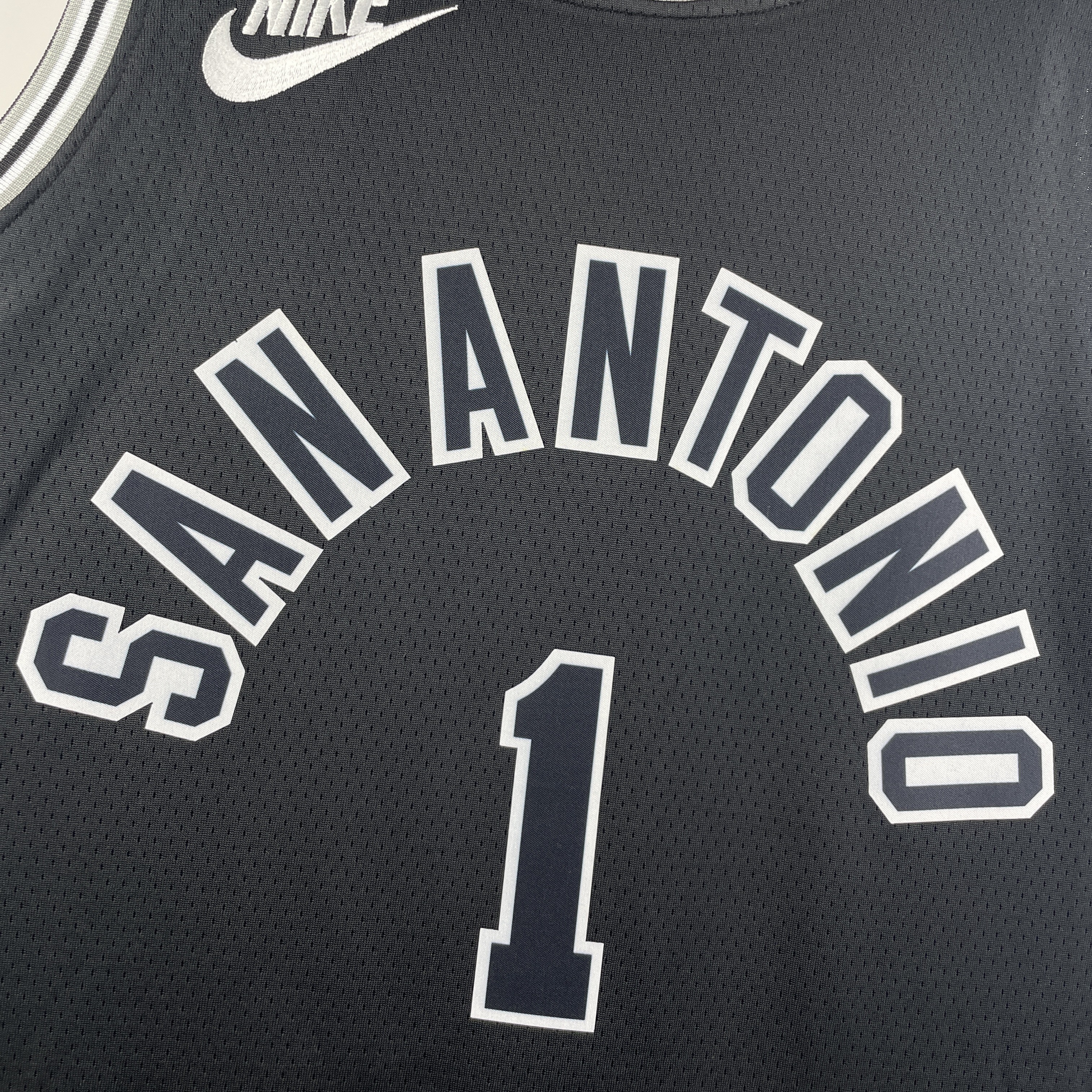 23 Season SAN ANTONIO SPURS Black  #1 WEMBANYAMA