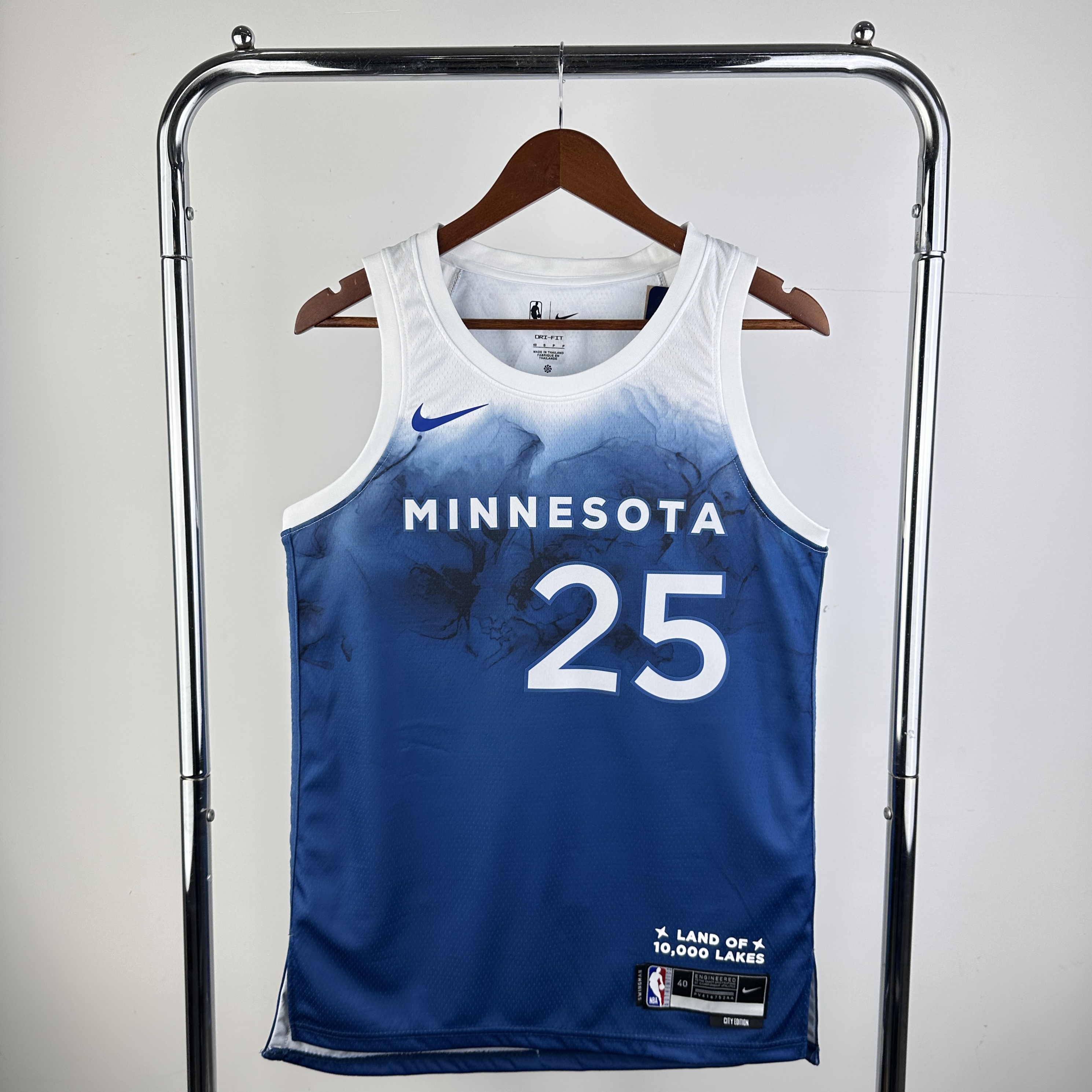 24 SEASON MINNESOTA TIMBERWOLVES CITY VERSION  NO.25 ROSE