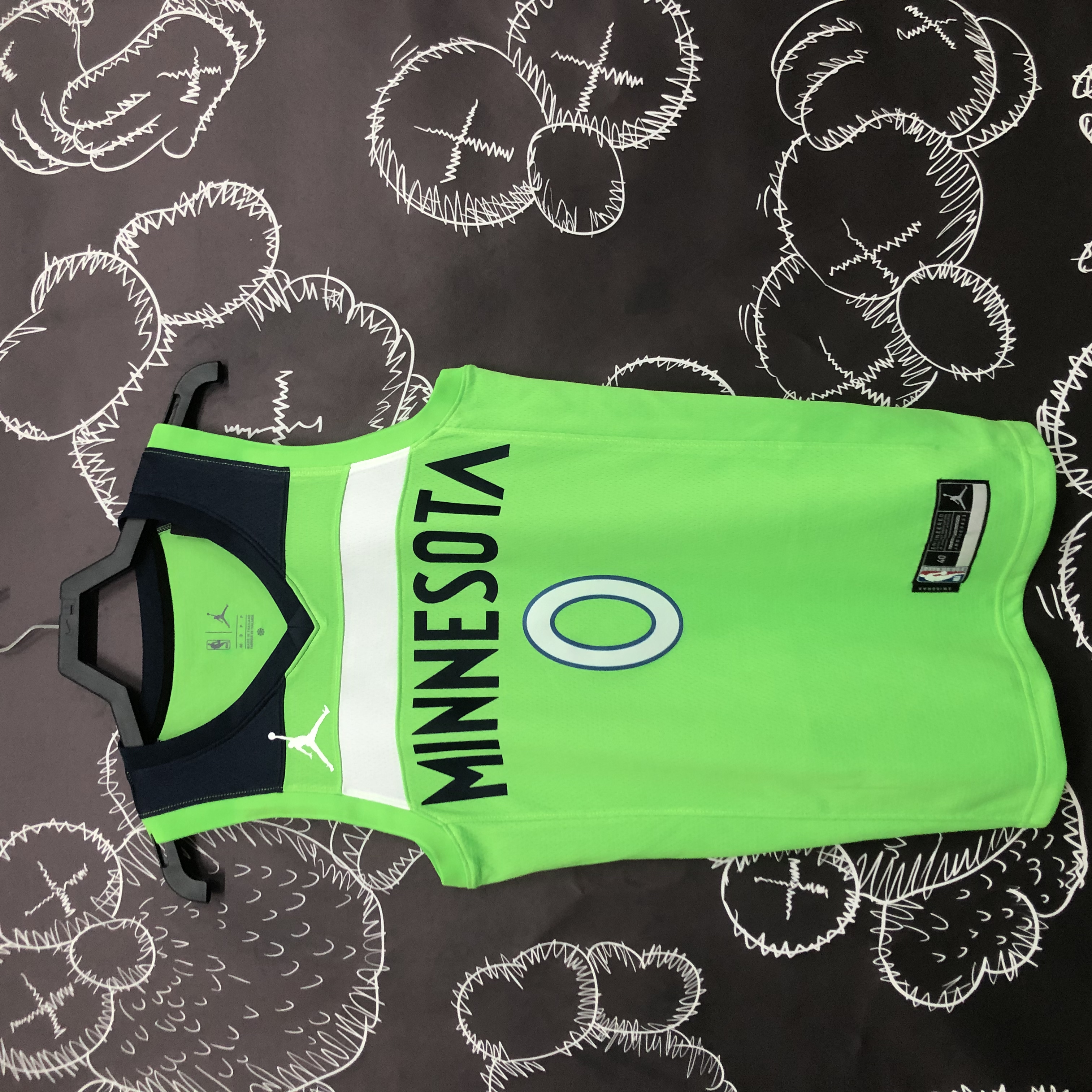 MINNESOTA TIMBERWOLVES GREEN  NO.0 RUSSELL