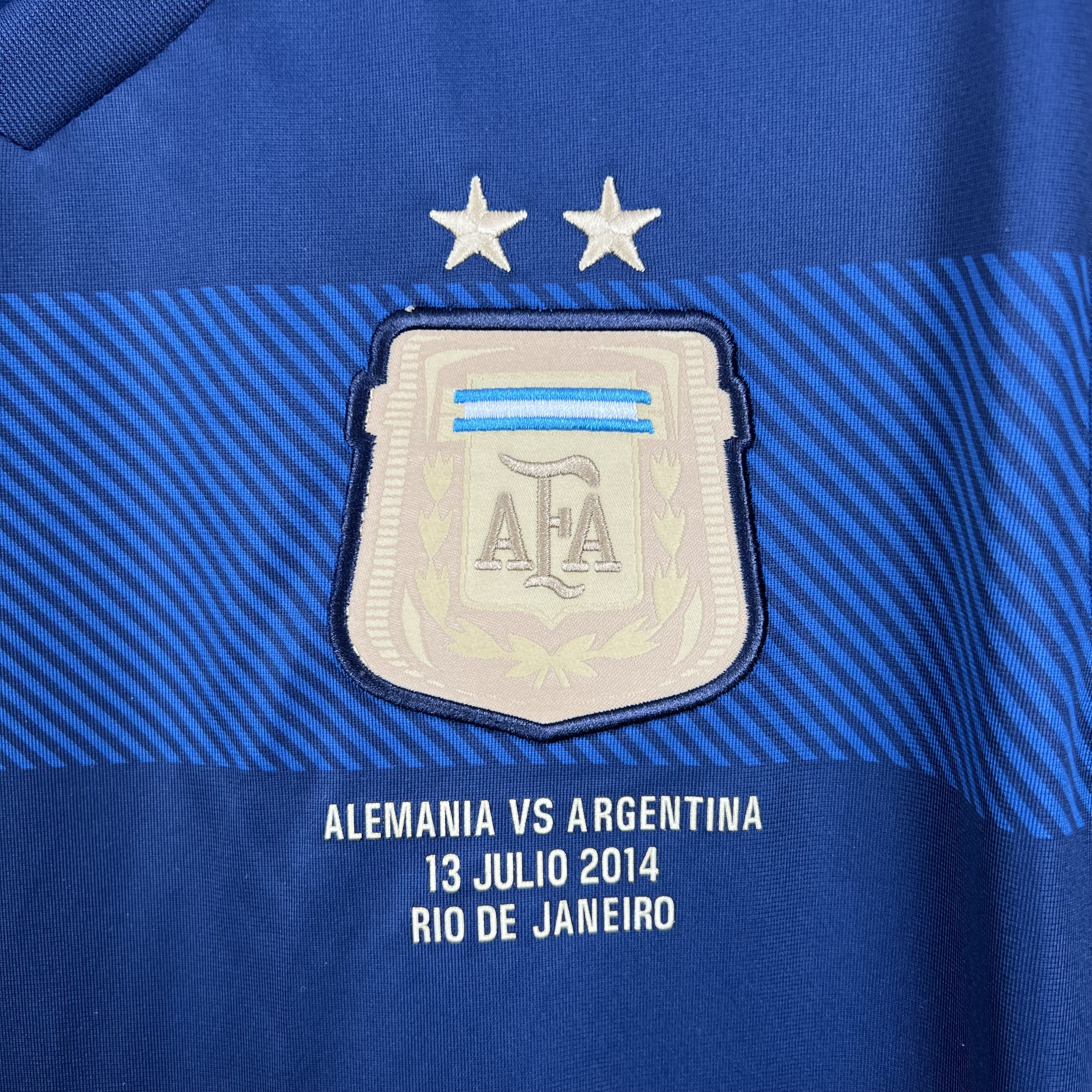 Retro Argentina 2014 Away Final Long Sleeves