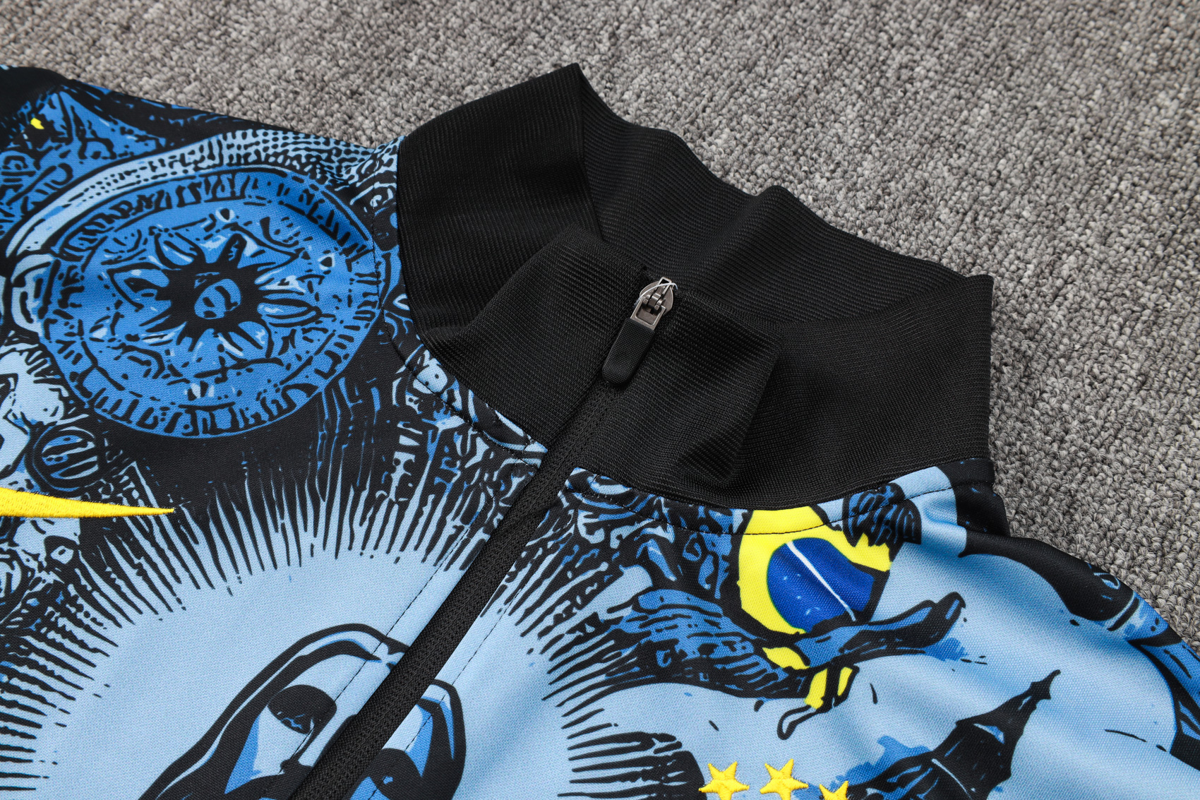 Adult / Kids Brasil 24/25 Full zipper training suit Blue