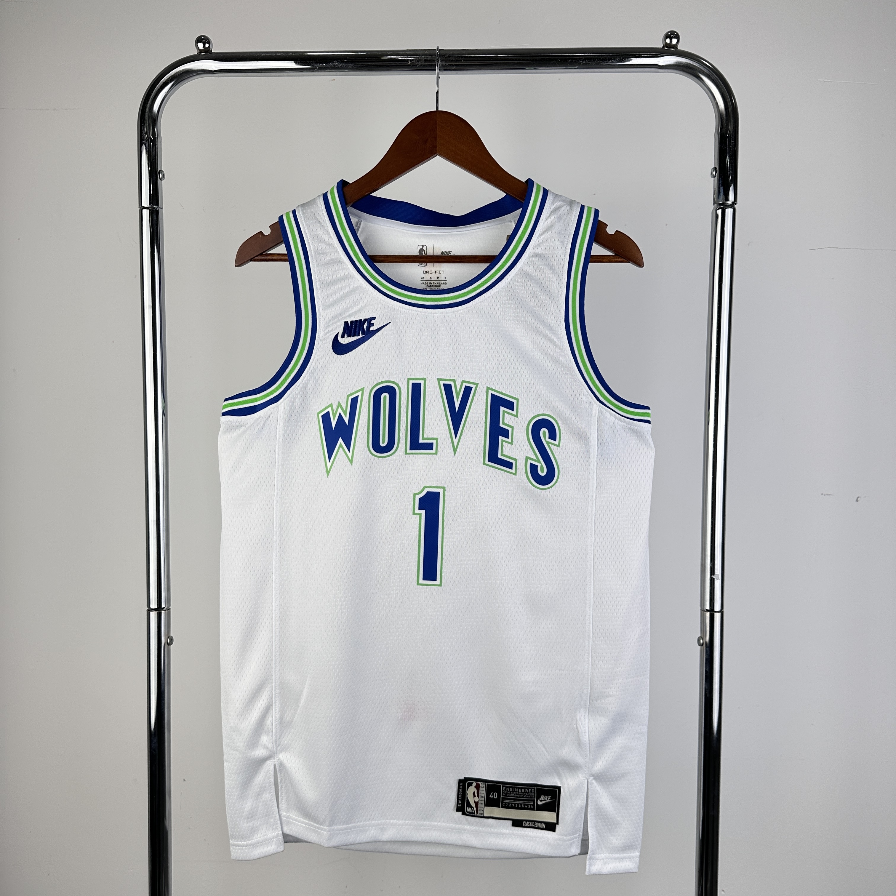 24 SEASON MINNESOTA TIMBERWOLVES WHITE  NO.1 ANDERSON