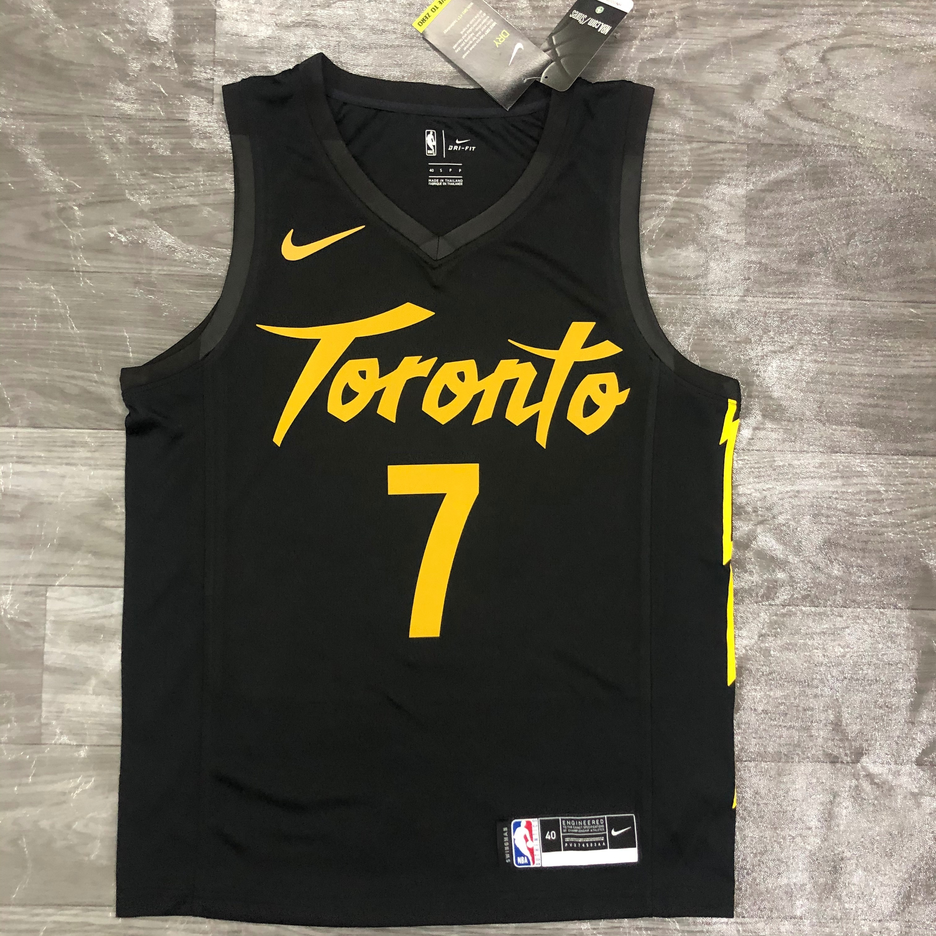 21 Season Toronto Raptors Black  No.7 Lowry