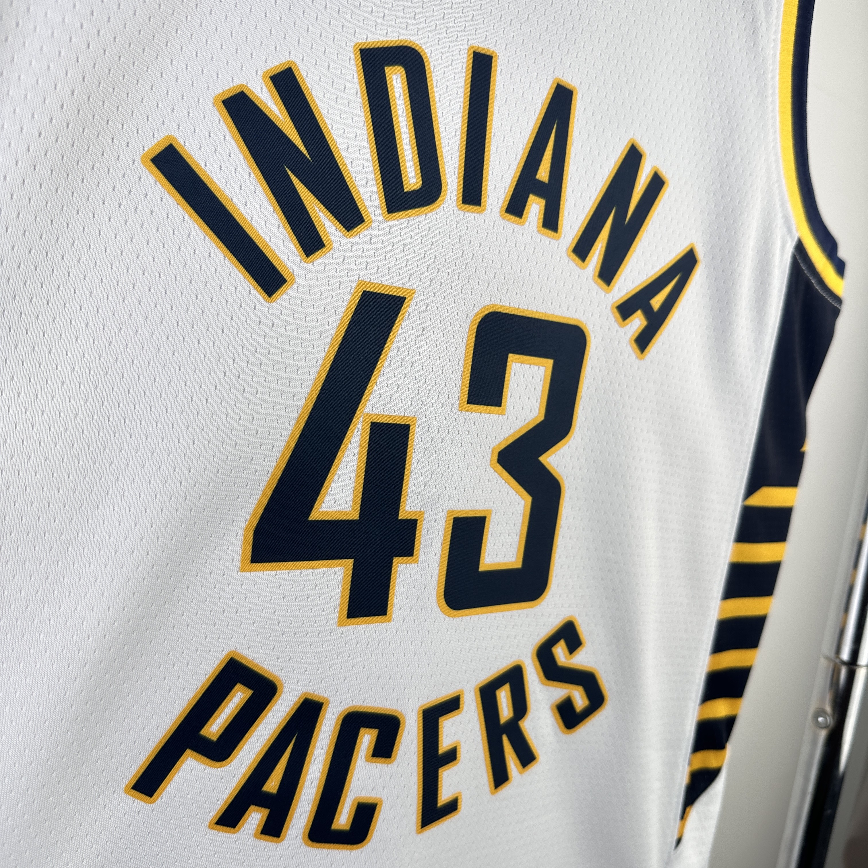 23 Season Indiana Pacers Home  White No.43 Siakam