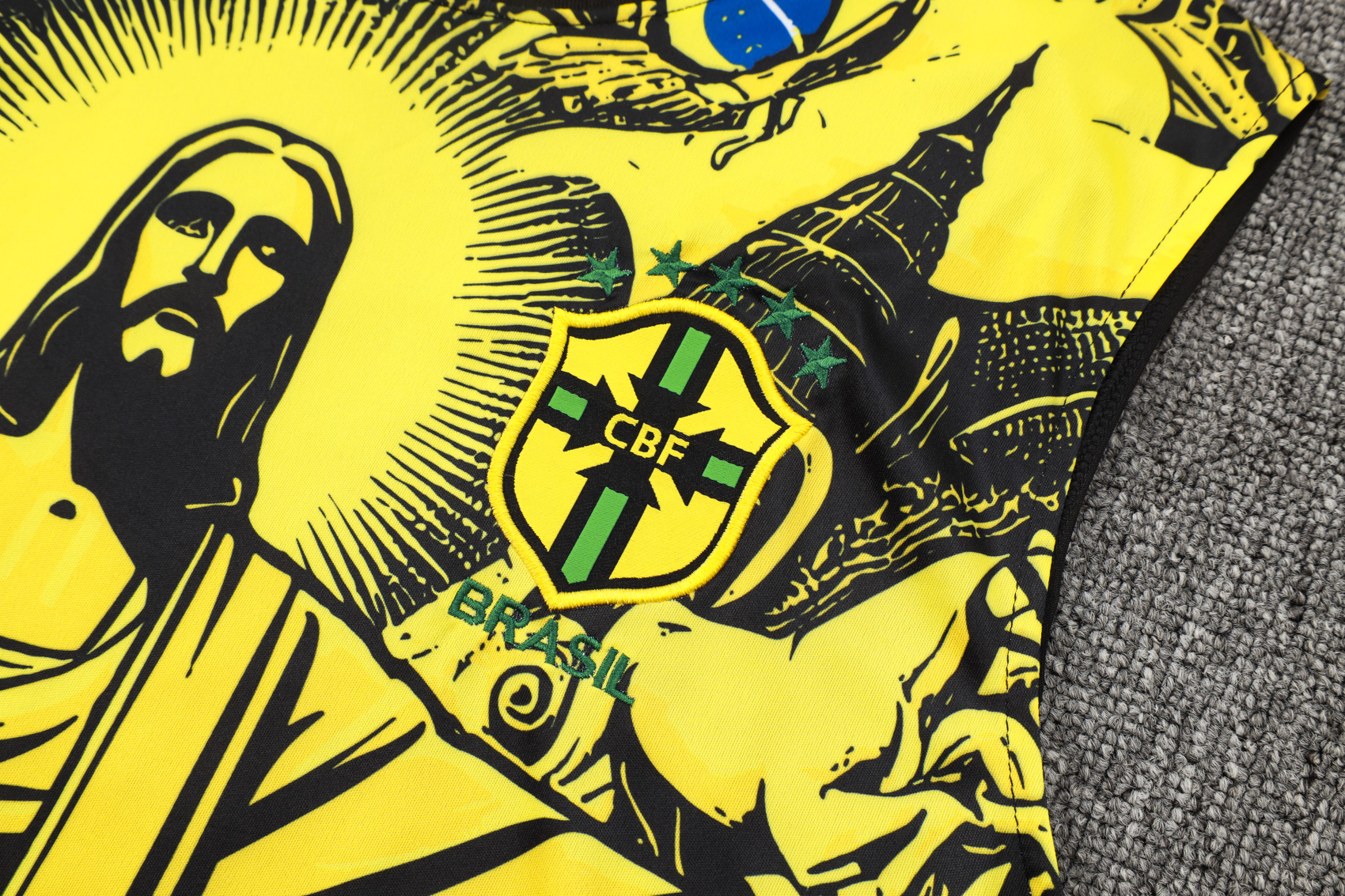 Brasil Sleevesless Training Suit Yellow D1214