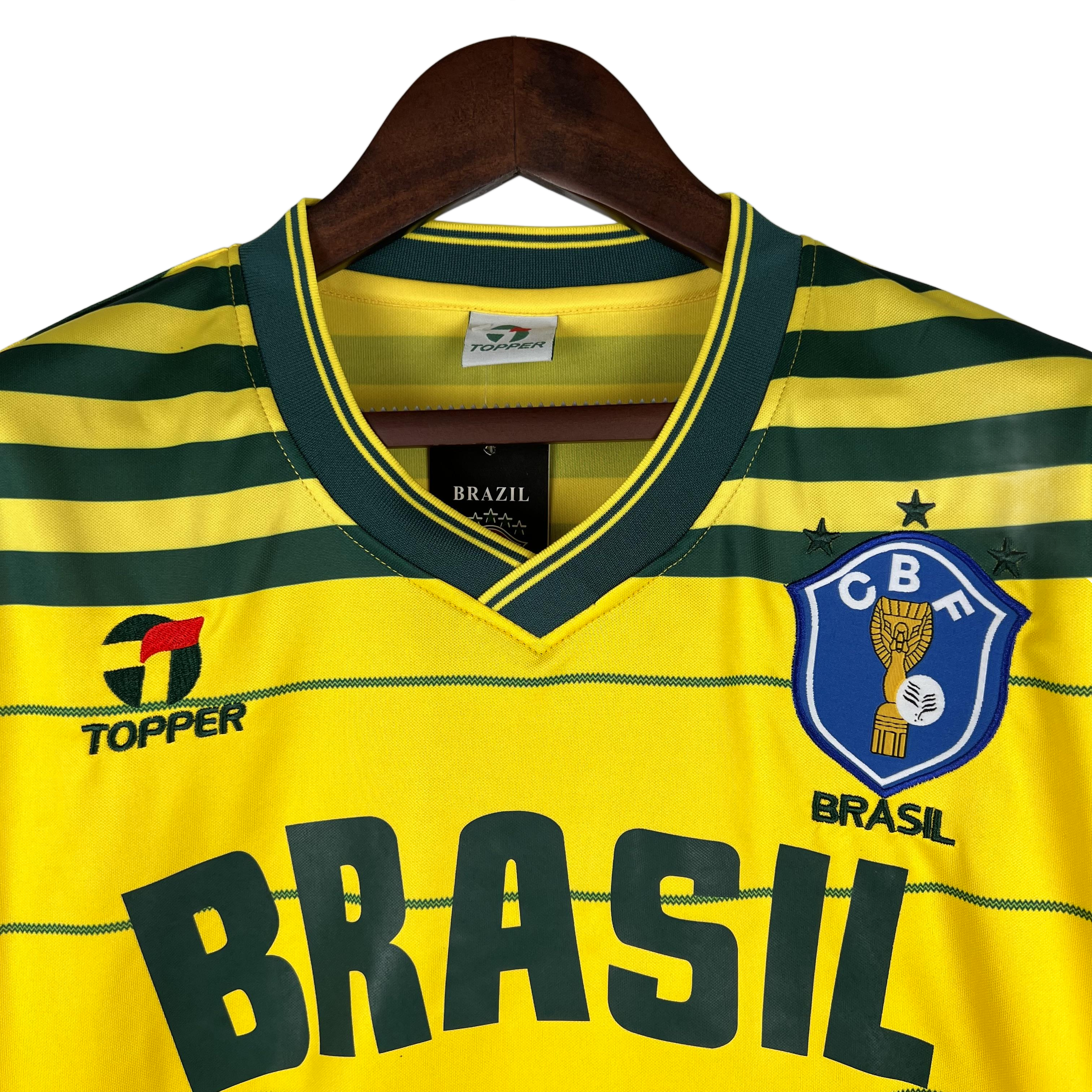Retro  Brazil 1984 Home Yellow
