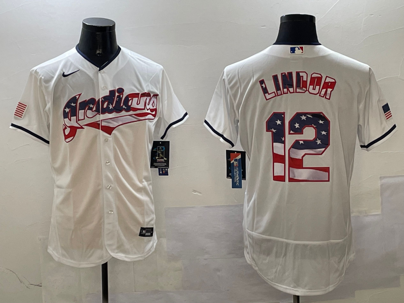 Cleveland Indians #12 White