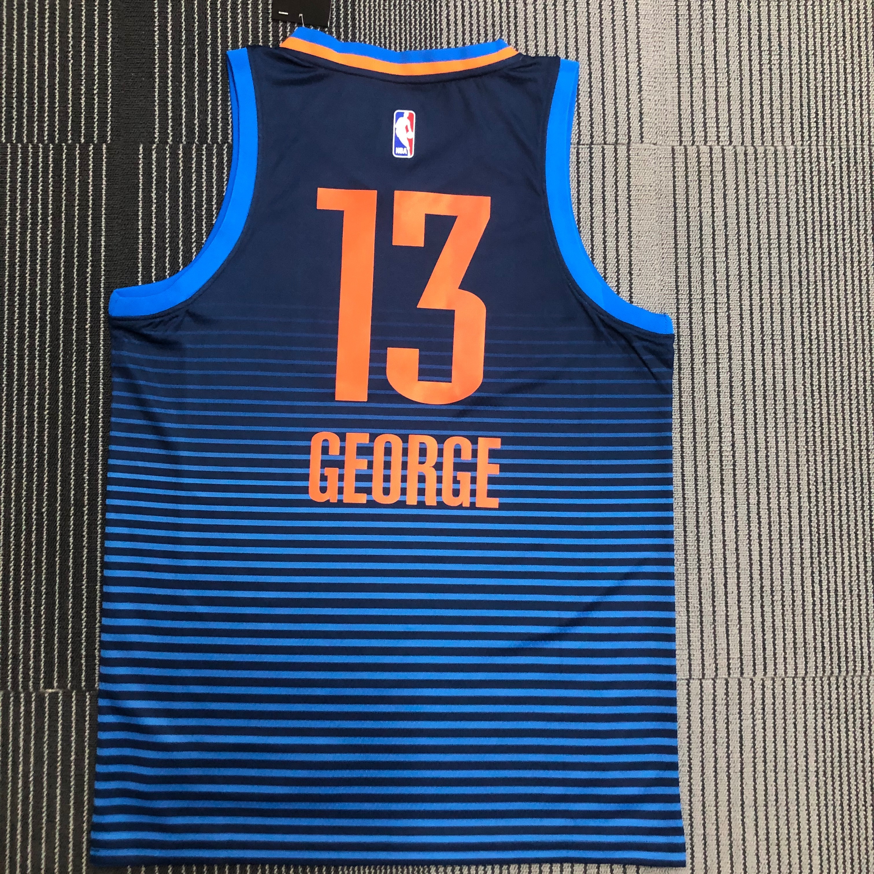 Oklahoma City Thunder Blue STRIPE  No.13 George