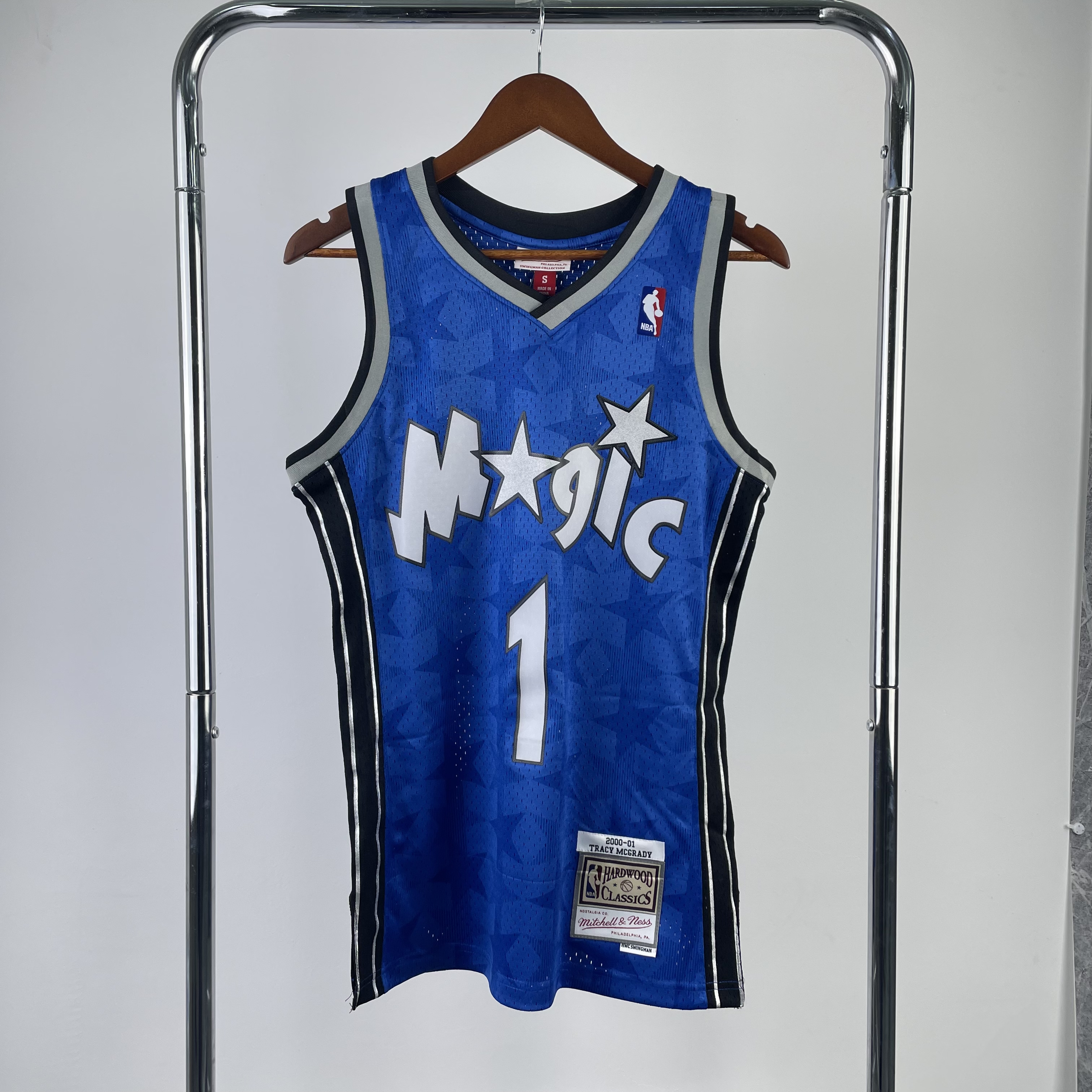 MN Heat Press Retro: ORLANDO MAGIC 00/01 Season Blue No.1