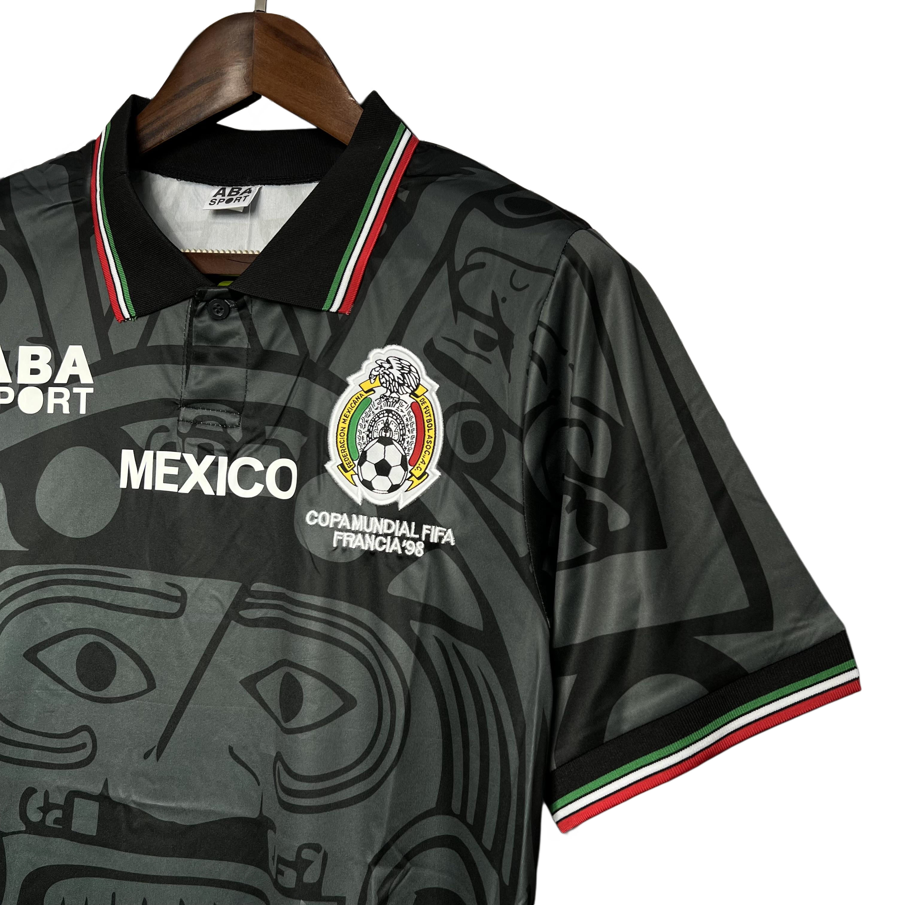 Retro Mexico 1998 Black  S-XXL