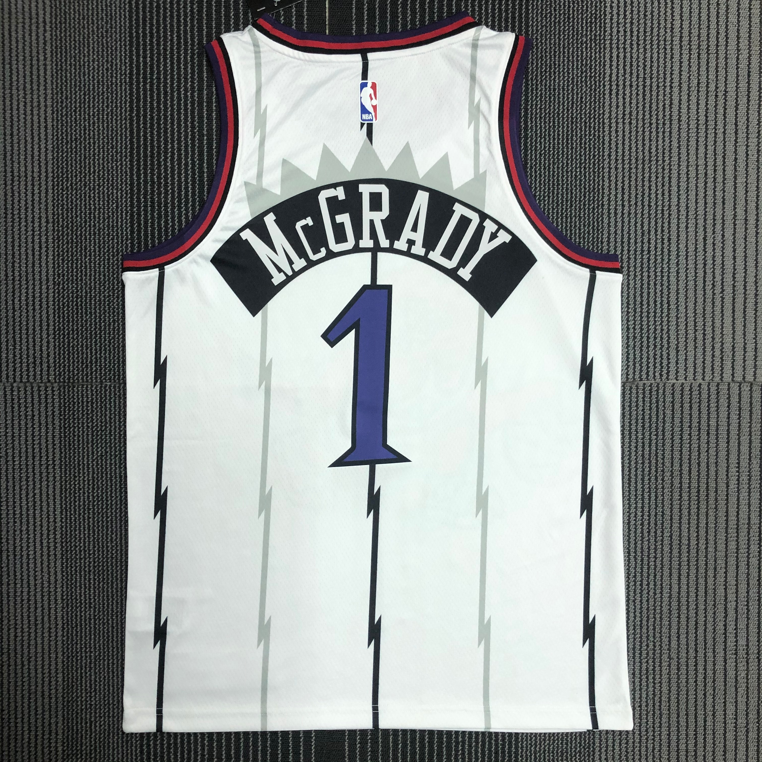 Toronto Raptors White  No.1 McGrady