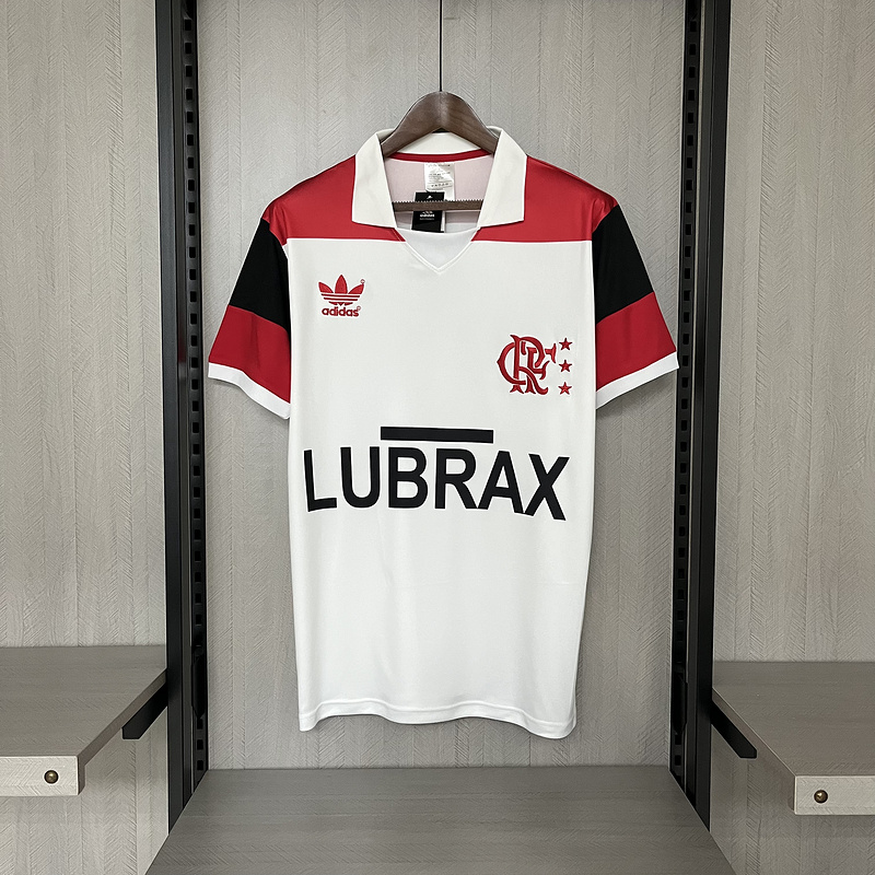 Retro  1986 Flamengo Away White