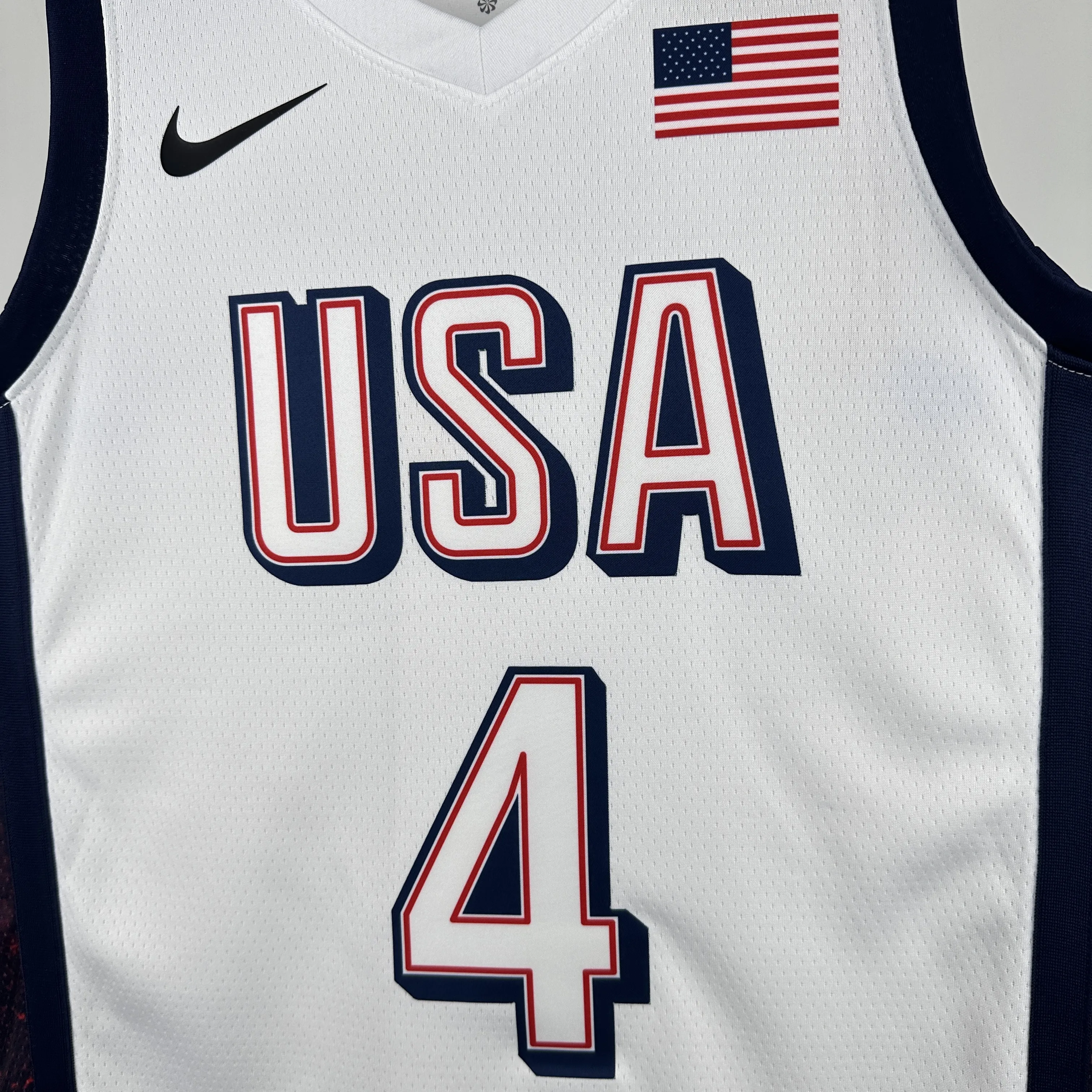 2024 Olympic Basketball USA White No.4 Curry