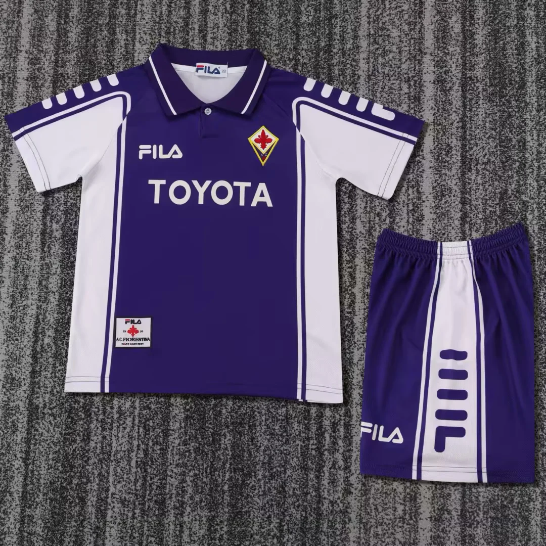 Kids Retro Kit Fiorentina 99-00 Home