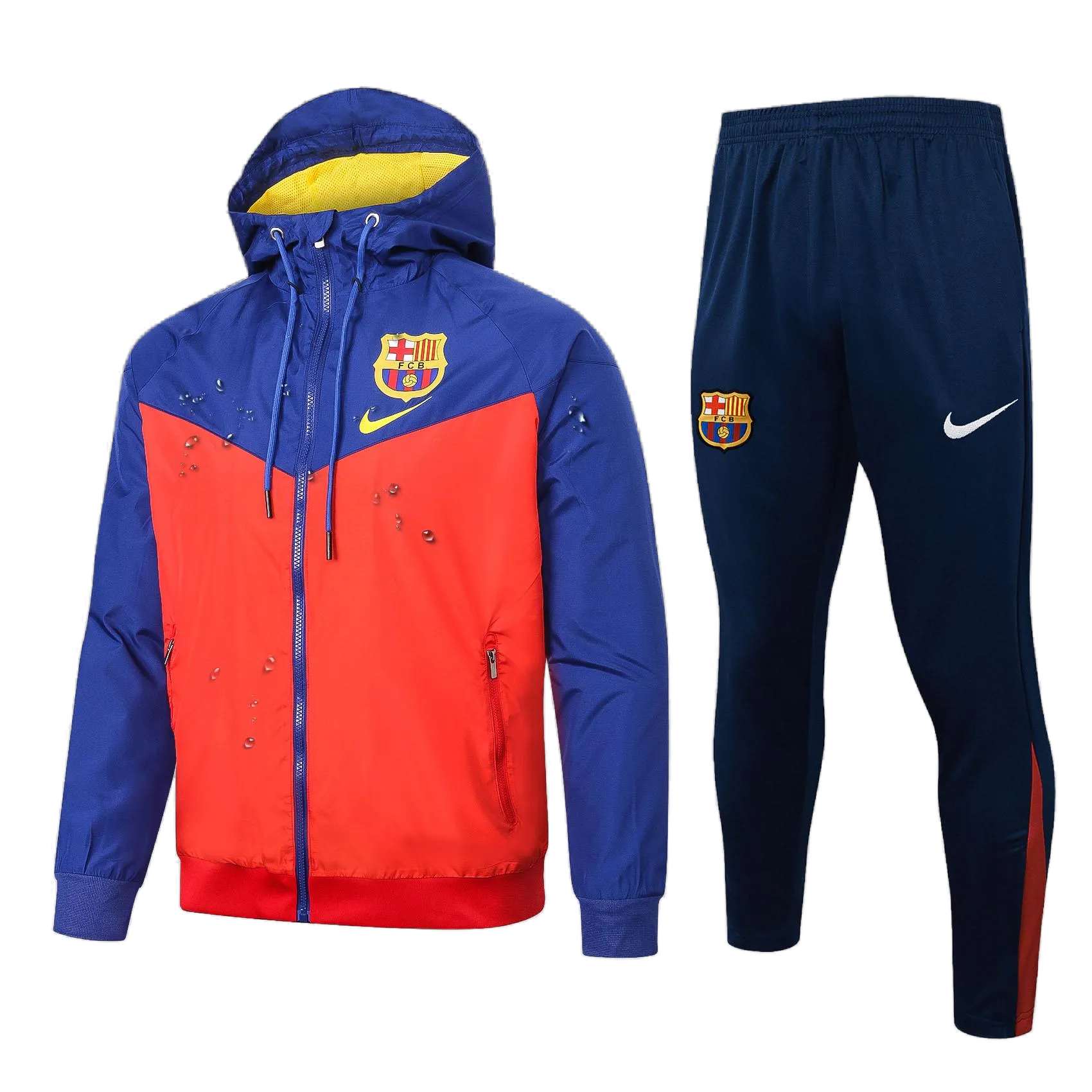2425 Barcelona half zipper hoodie Training suit G266 Windbreaker