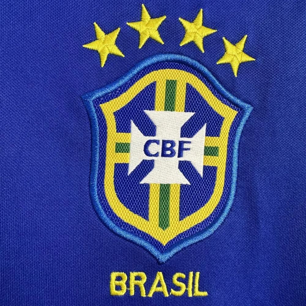 Retro 1998 Brasil Away Long Sleeves size S-XXL