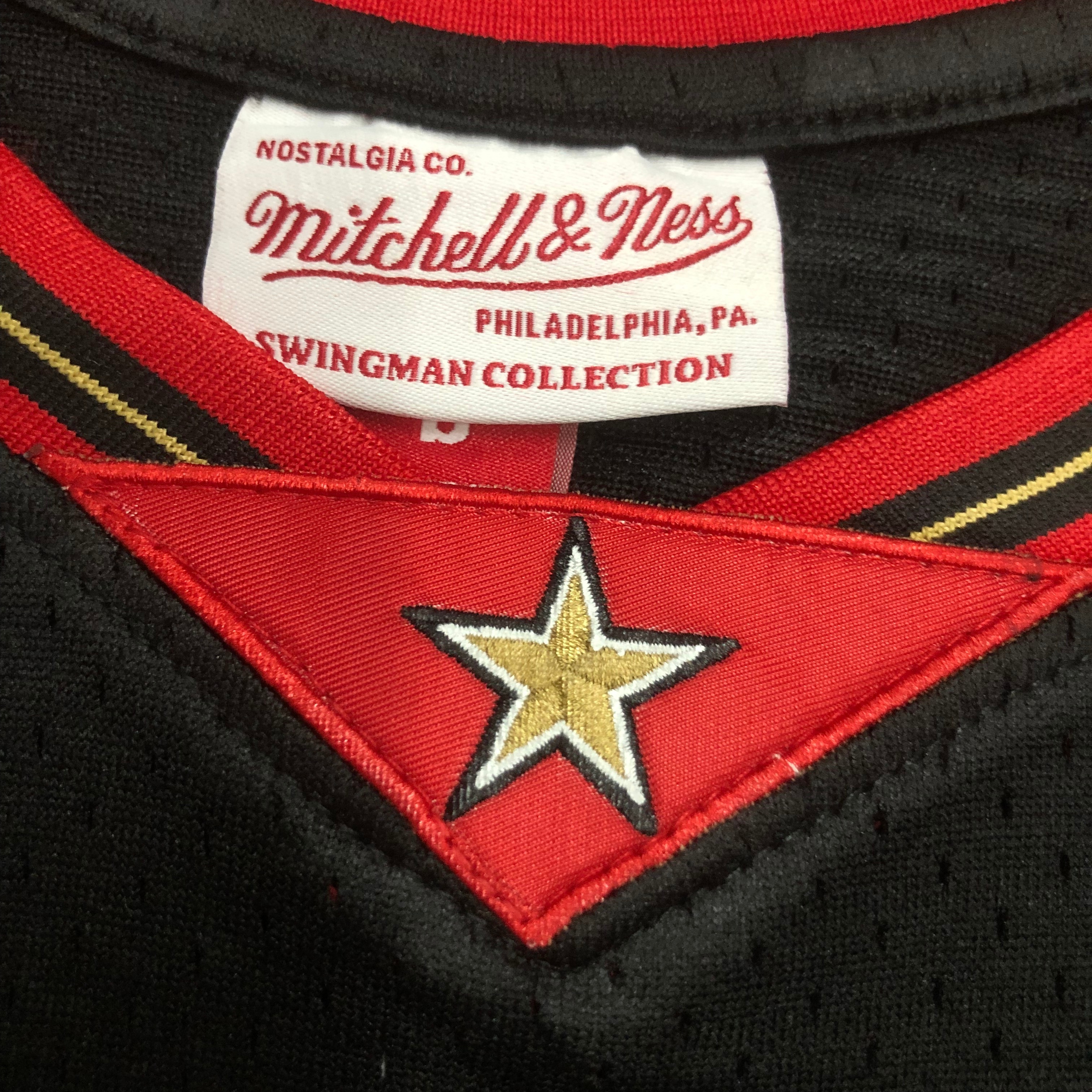 MN Heat Press Retro: 97/98 Season Black Hardwood Classics   76ers Iverson