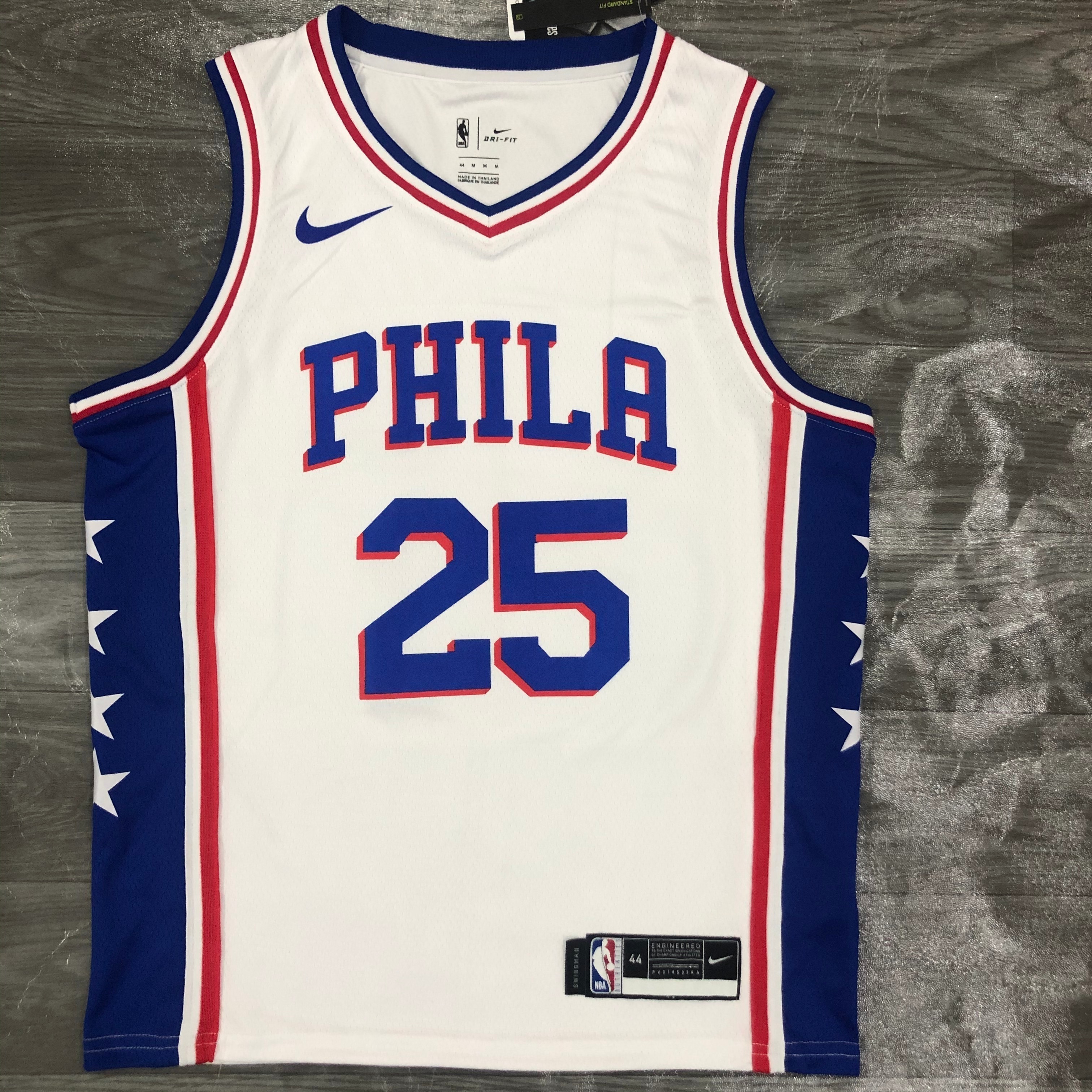 Philadelphia 76ers White V  #25