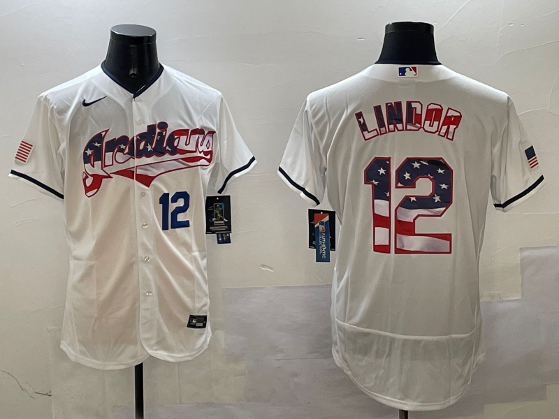Cleveland Indians #12 White
