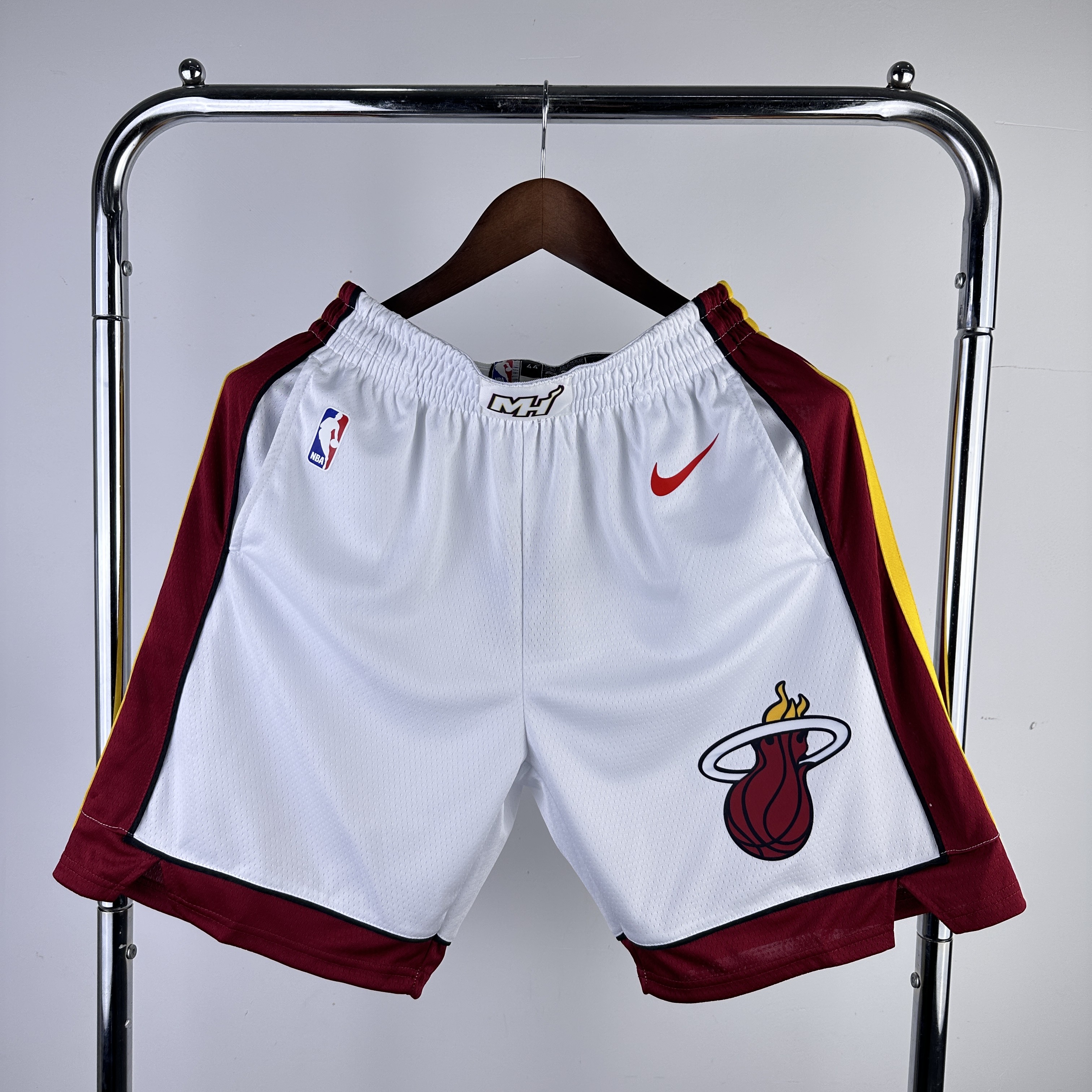 23 Season Miami Heat White Shorts