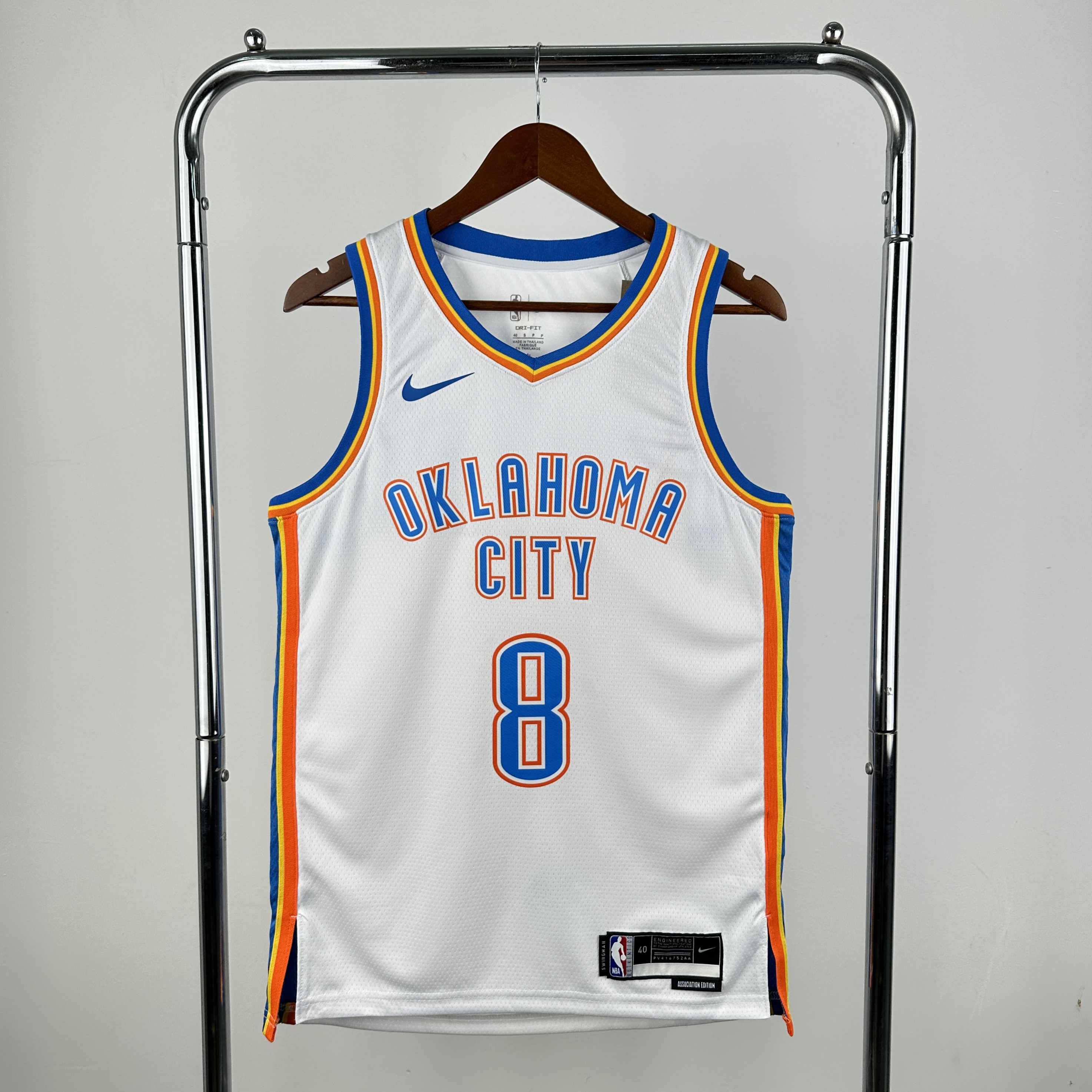 23 Season Oklahoma City Thunder White No.8