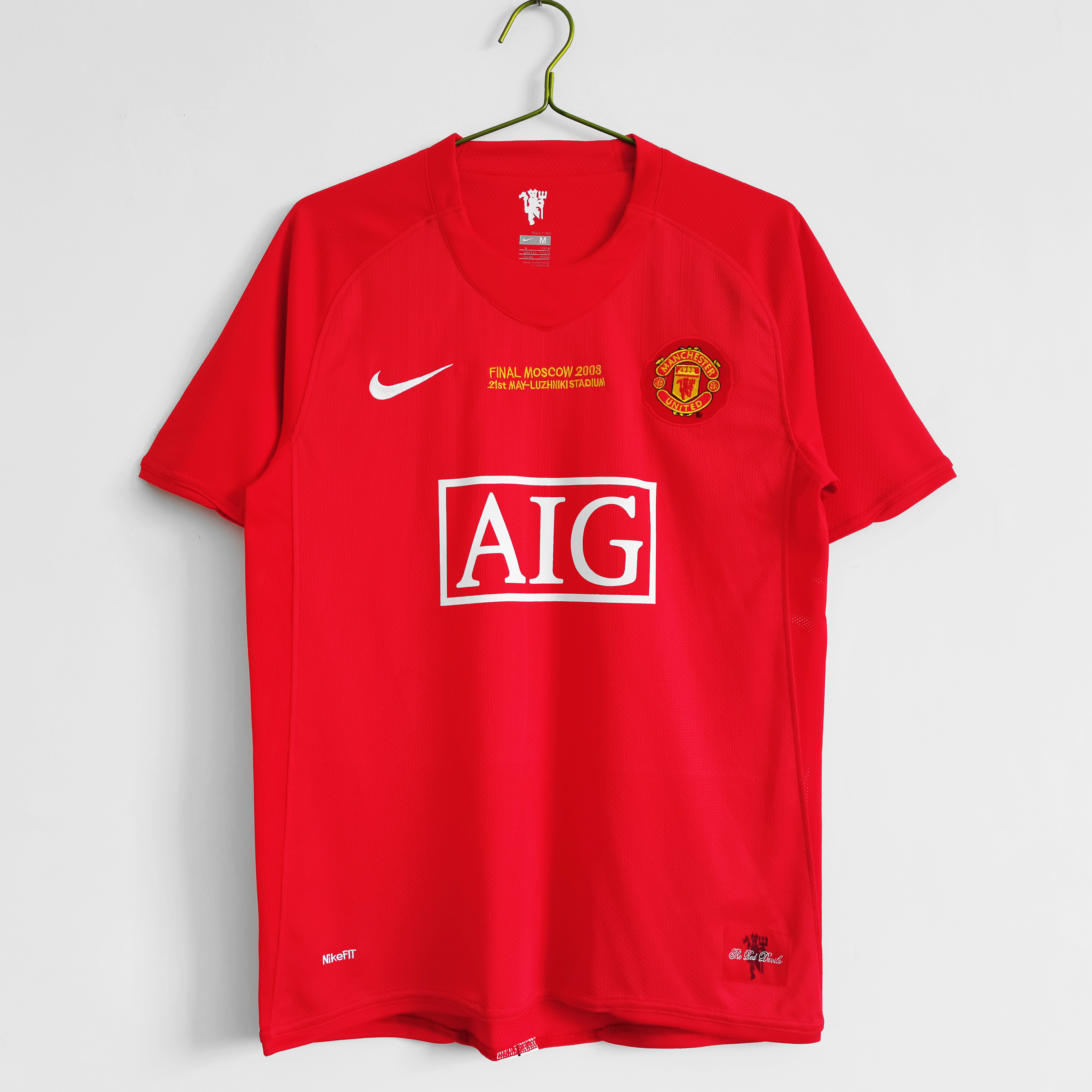 Retro Manchester United 07/08 Final Moscow Home Red