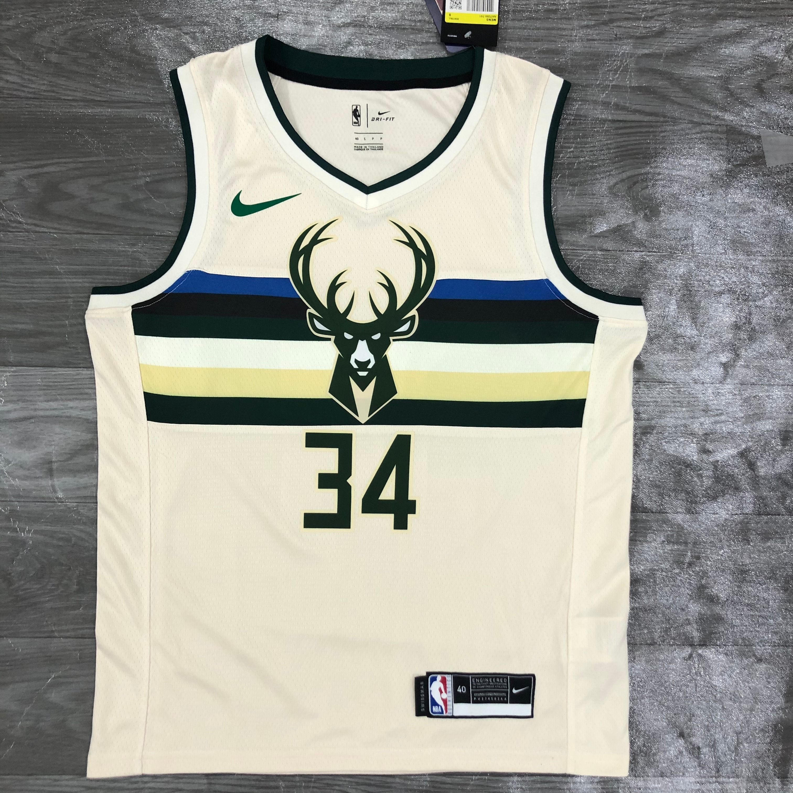19 Season Milwaukee Bucks No.34 ANTETOKOUNMPO