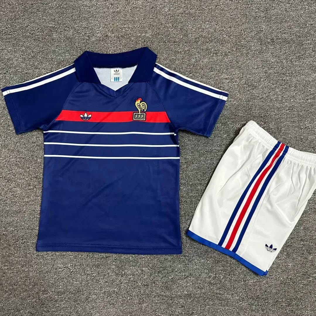 Kids Retro Kit France 82/84 Home
