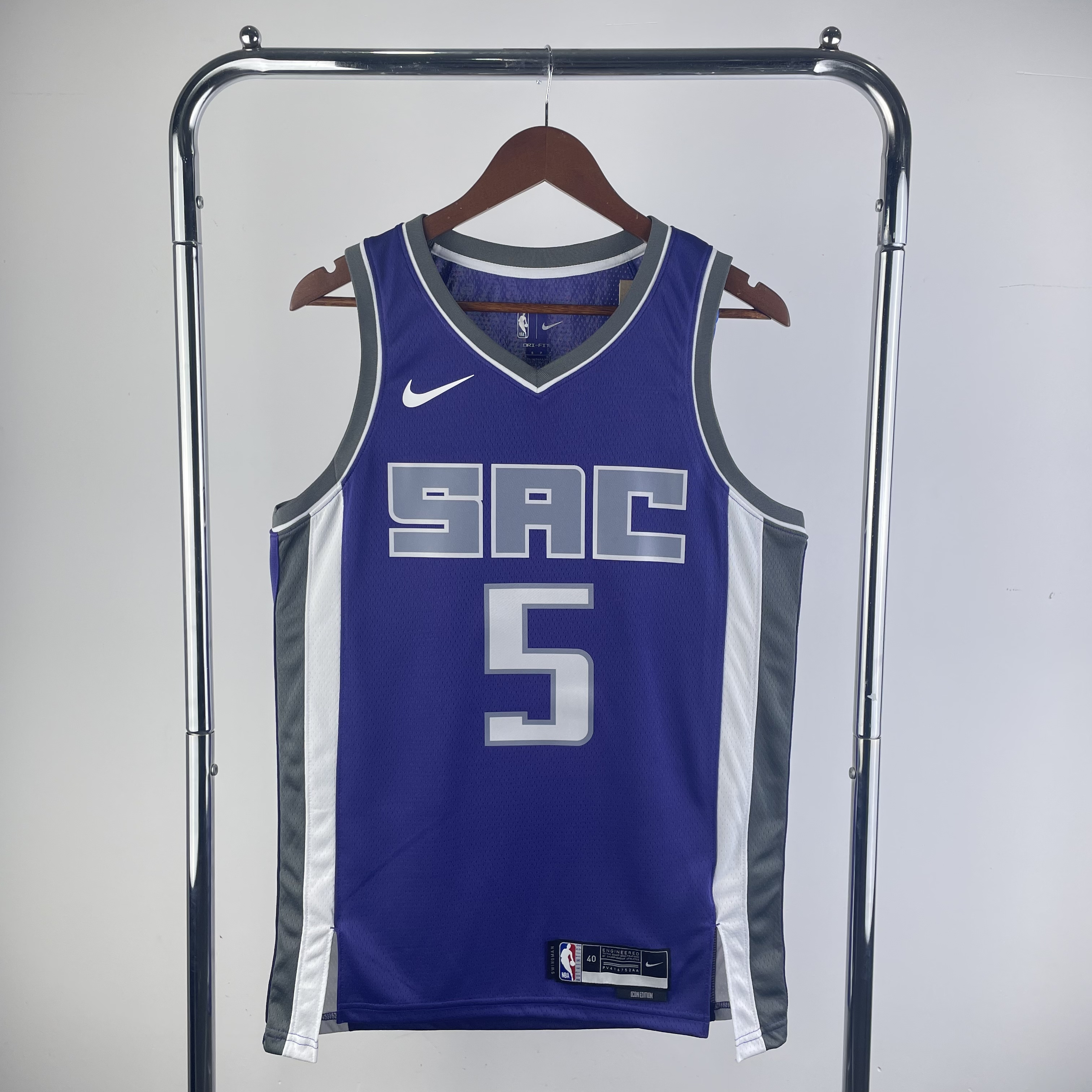 23 SEASON SACRAMENTO KINGS Away PURPLE  #5 FOX