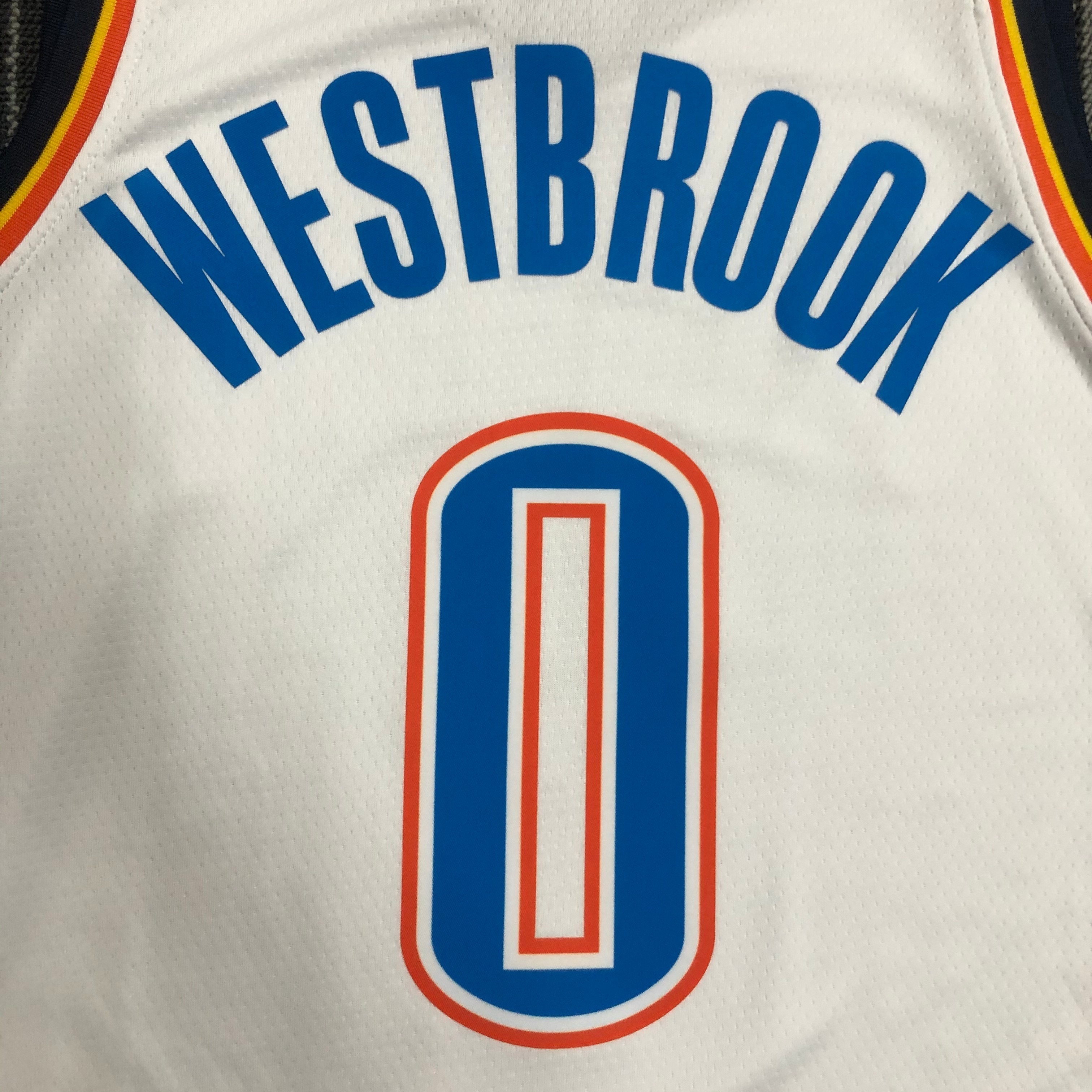 Oklahoma City Thunder White  No.0 Westbrook