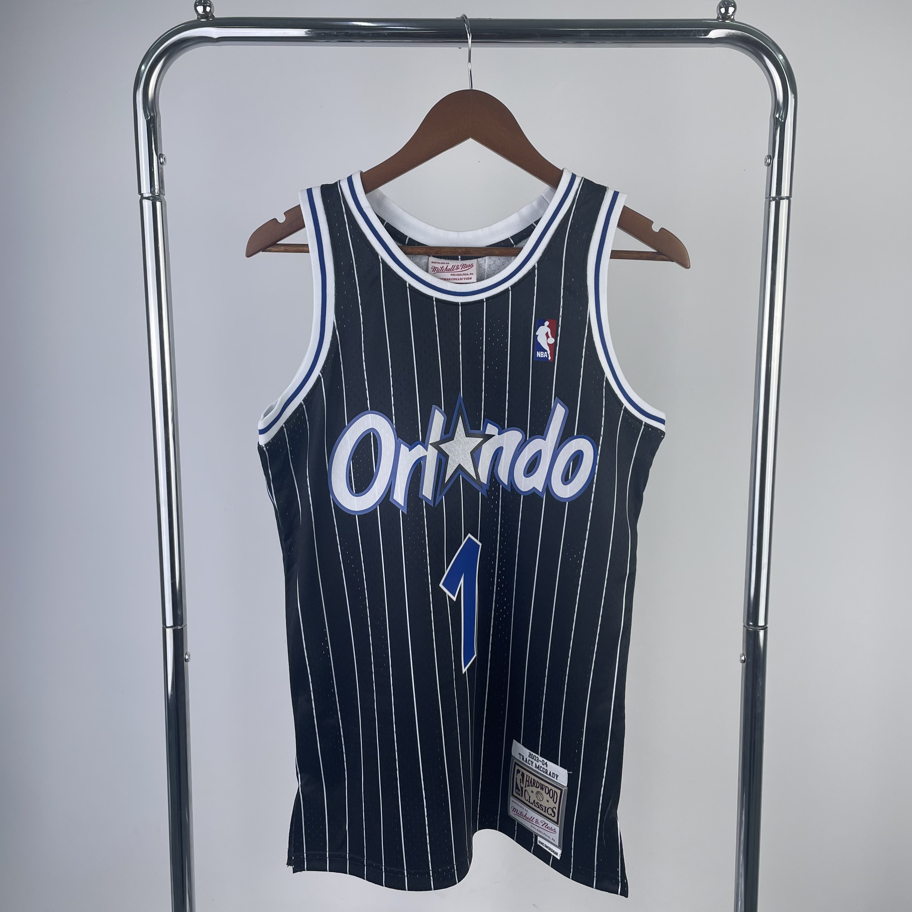 MN Heat Press Retro: ORLANDO MAGIC Black No.1