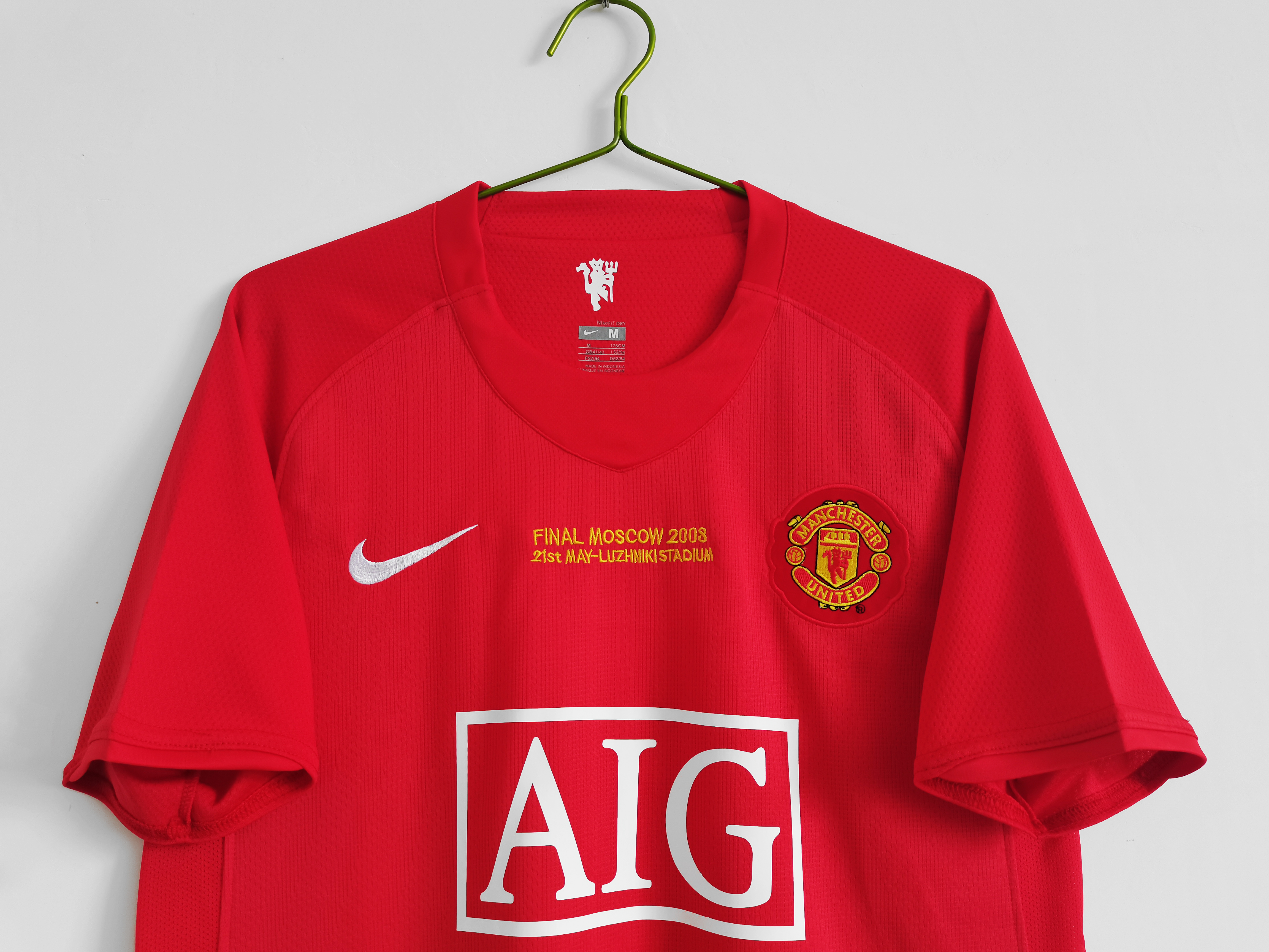 Retro Manchester United 07/08 Final Moscow Home Red