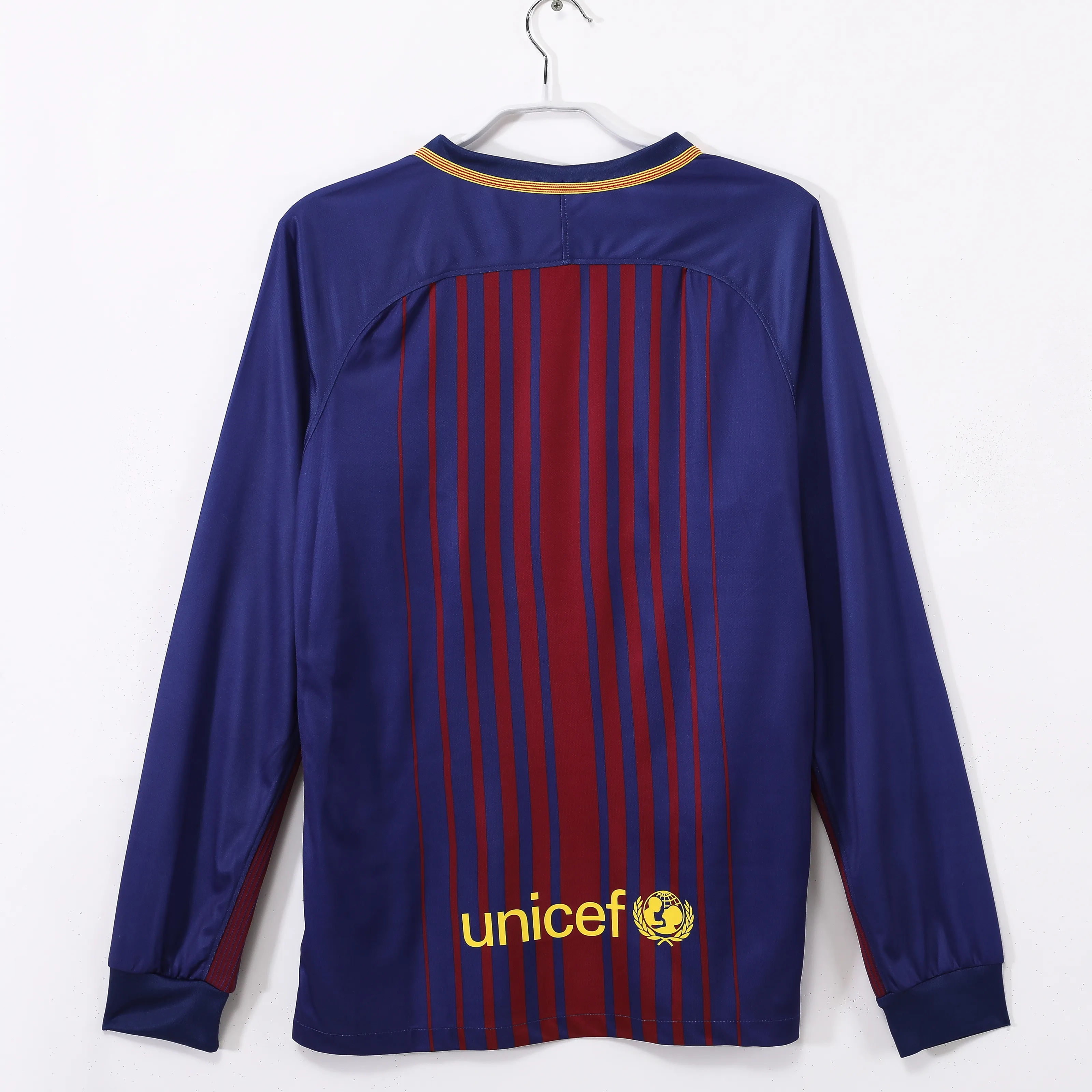 Retro 17/18 Barcelona Home Long Sleeves S-XXL