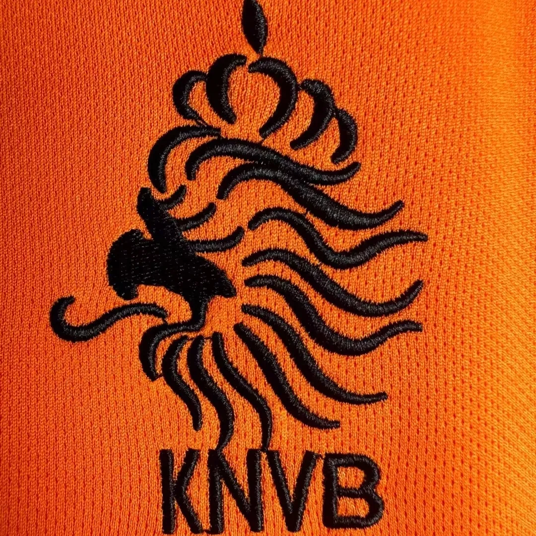 Retro  Netherlands 1998 Home Long Sleeves Orange