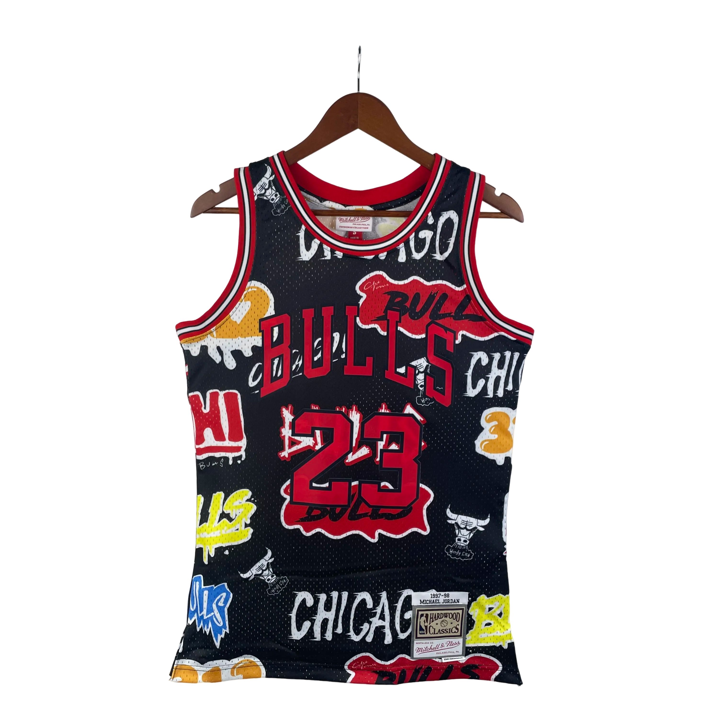 MN Heat Pressed Vintage : SW Bulls 97/98 Graffiti No.23 Jordan