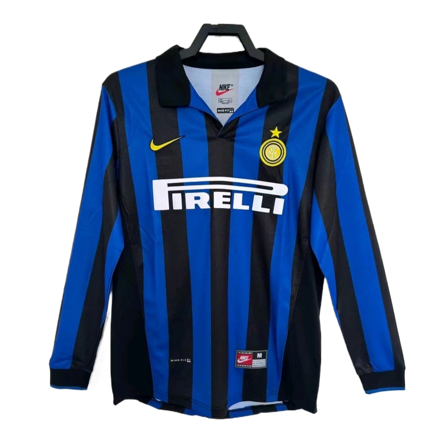 Retro  Inter Milan 1998/99 Home Long Sleeves Blue/Black