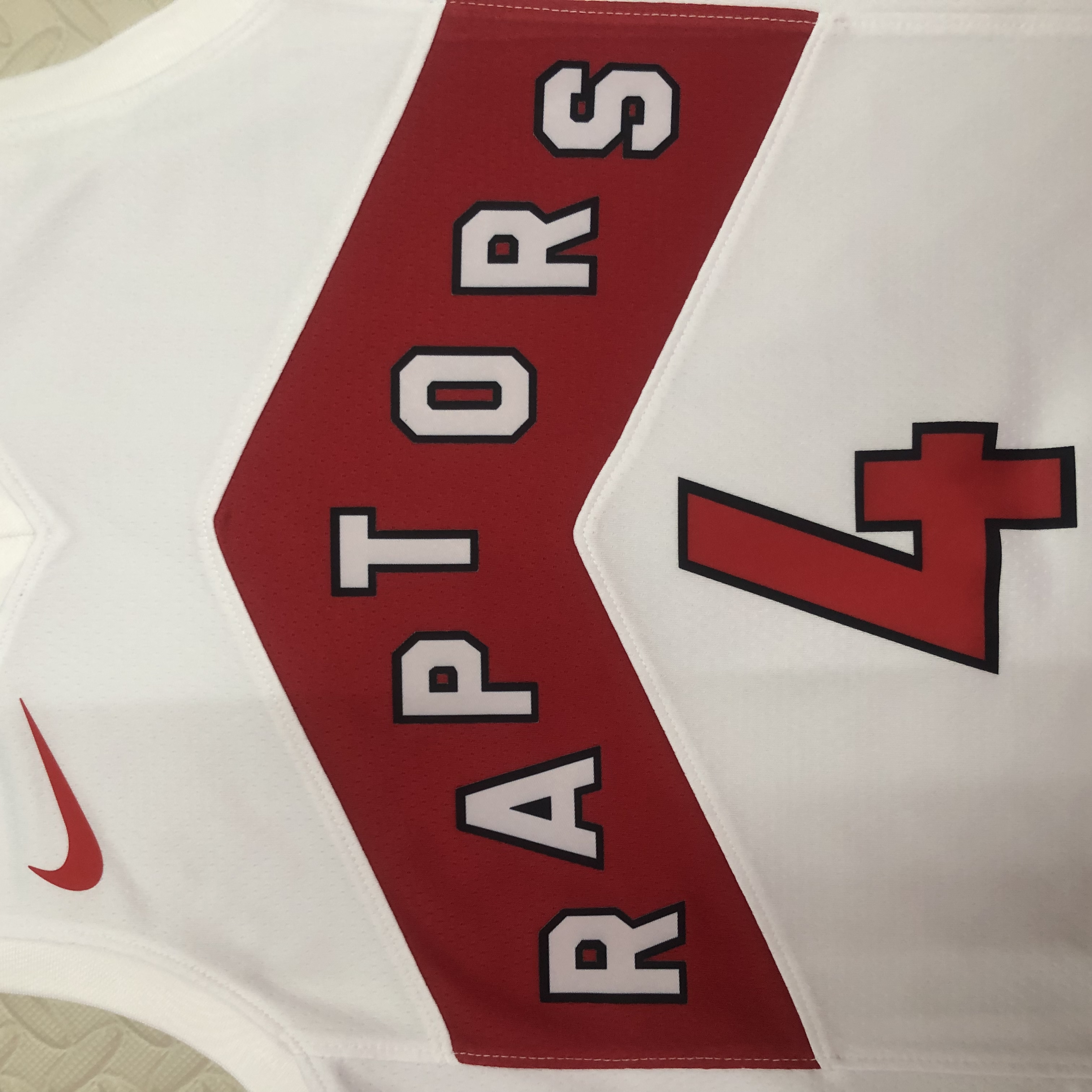 23 Season Toronto Raptors Home White  No.4 Barnes