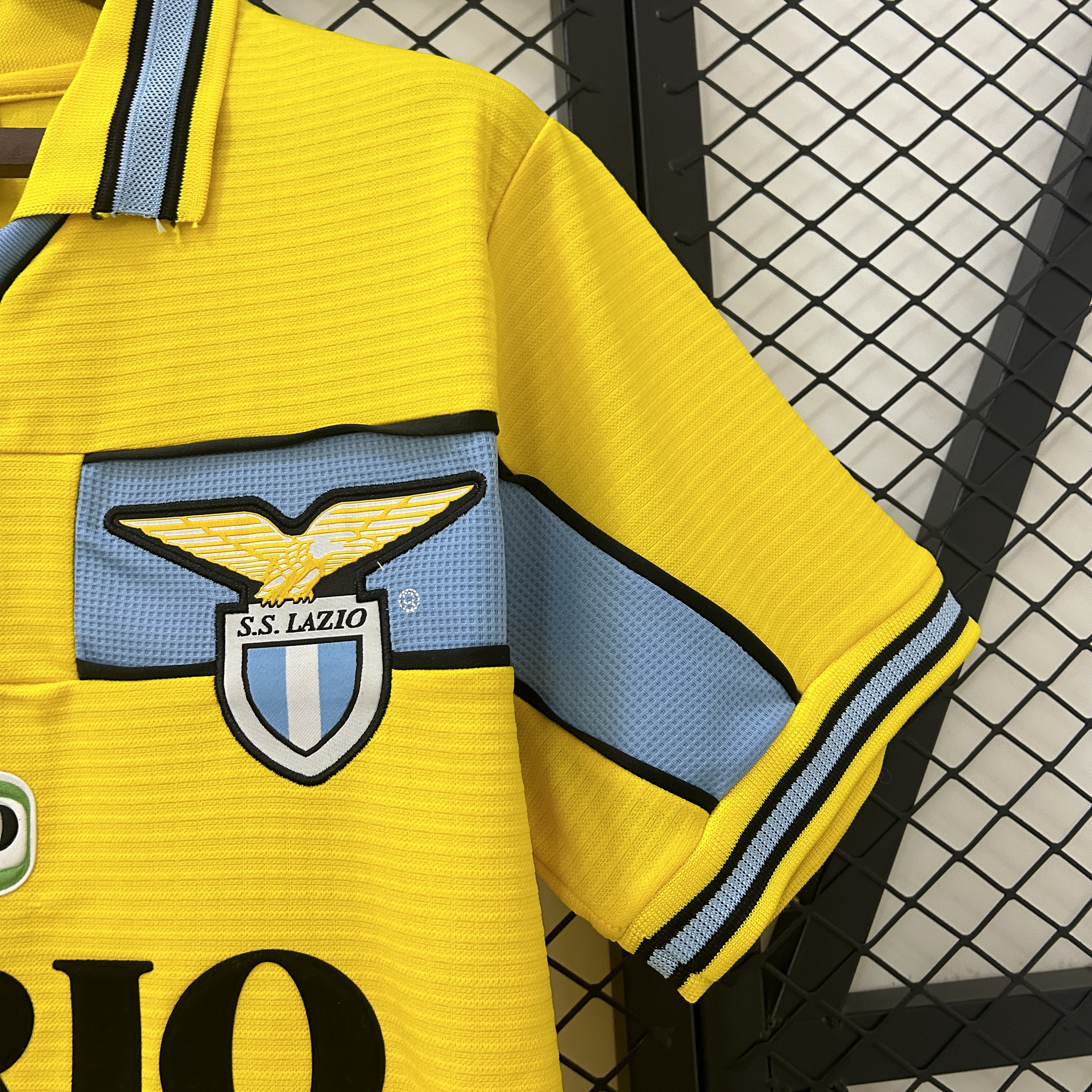 Retro 1998/99 Lazio Yellow Kit S-XXL