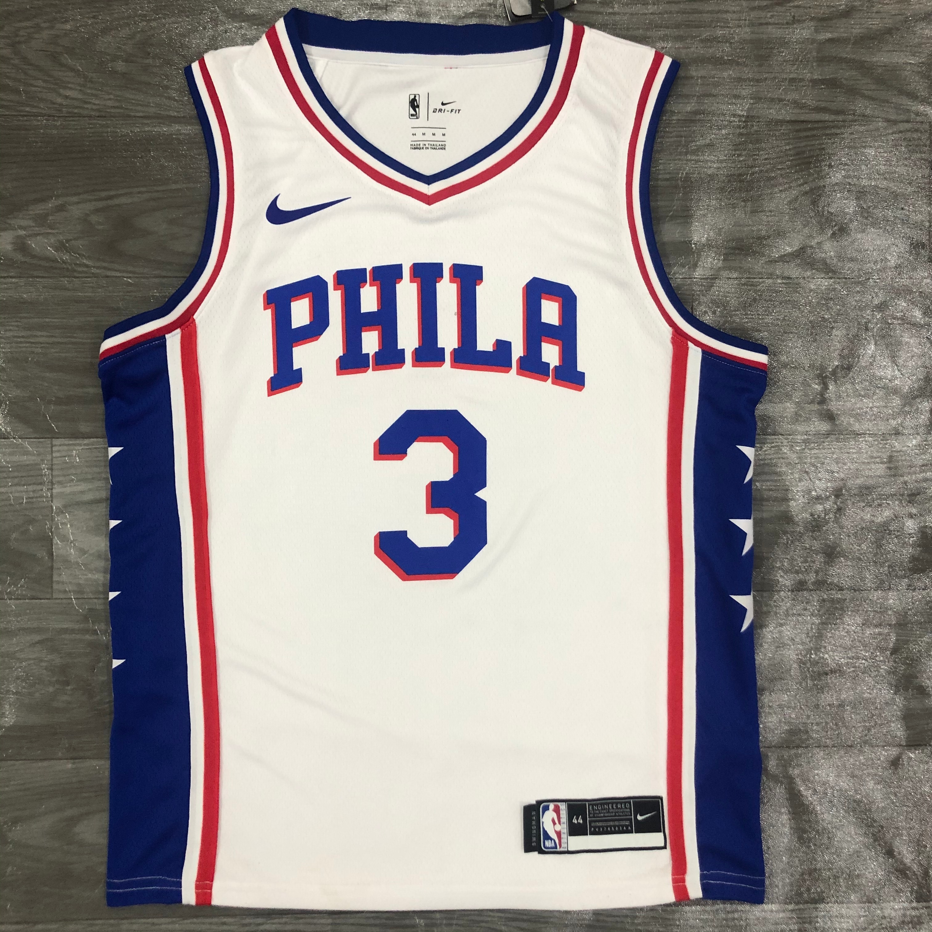 Philadelphia 76ers White V  #3